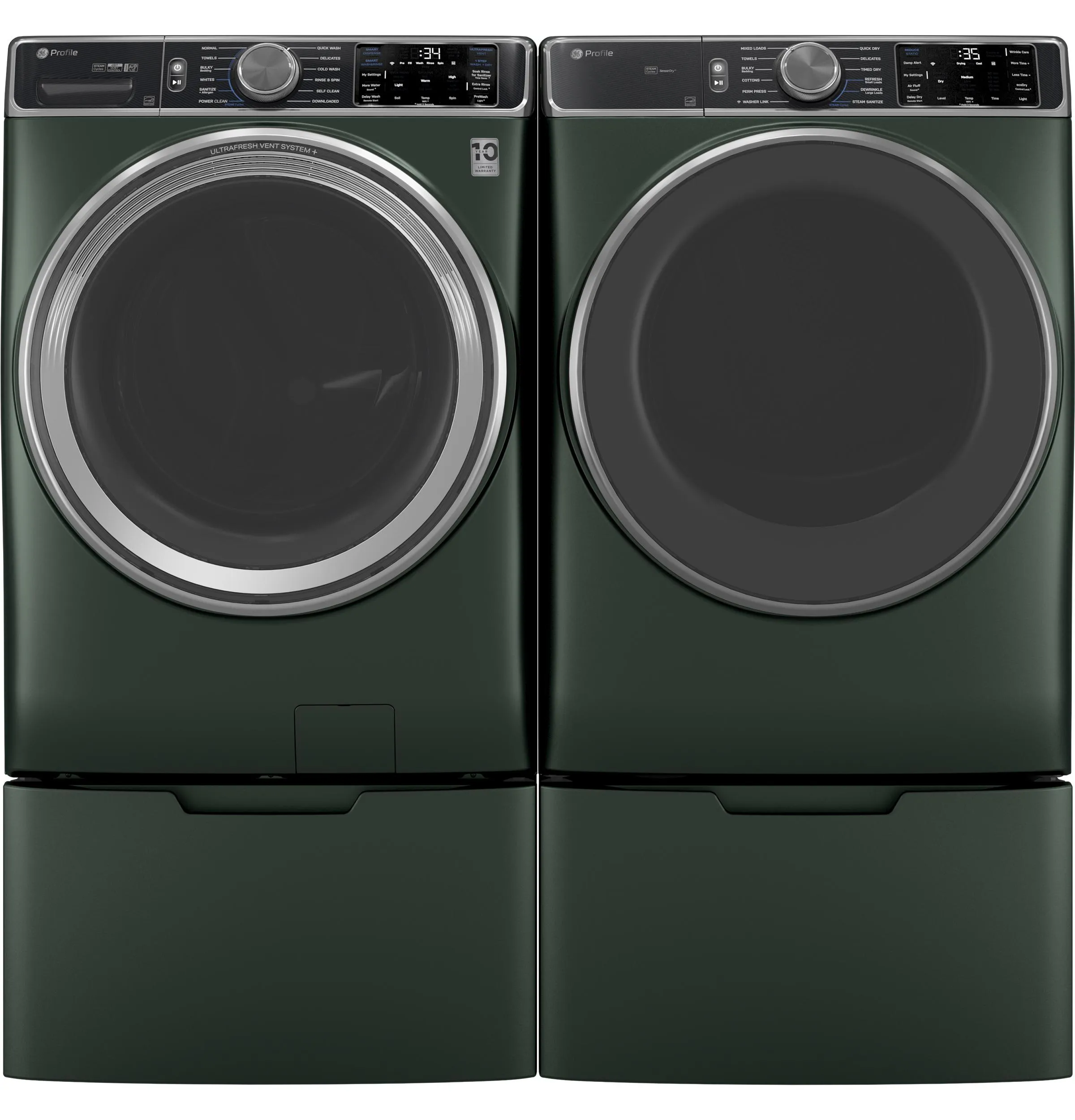 Ge Appliances PFD95GSPWGN Ge Profile&#8482; Energy Star 7.8 Cu. Ft. Capacity Smart Front Load Gas Dryer With Steam And Sanitize Cycle