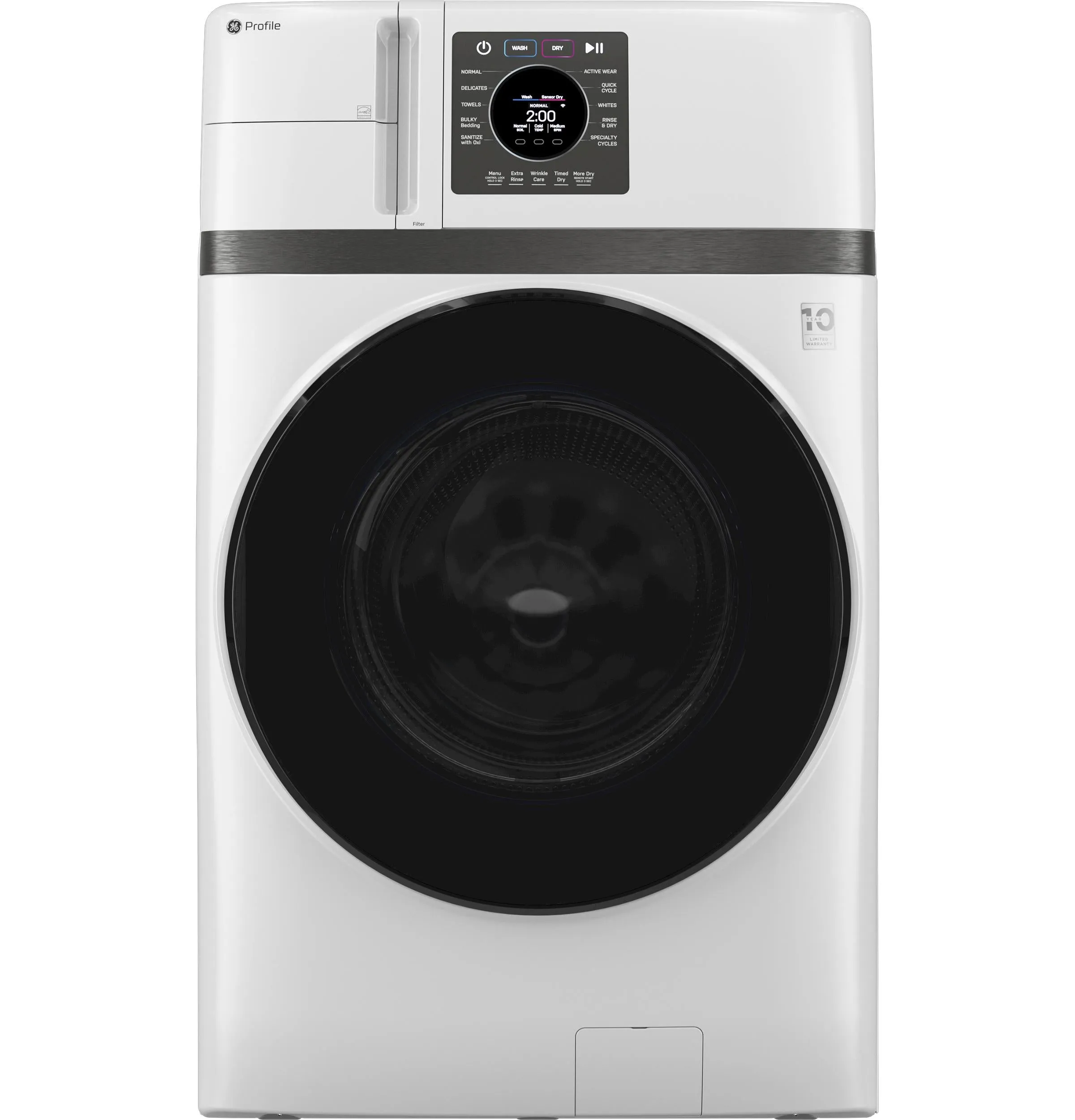 Ge Appliances PFQ83HSSWWW Ge Profile&#8482; Energy Star 4.6 Cu. Ft. Capacity Ultrafast Combo With Ventless Inverter Heat Pump Technology Washer/Dryer