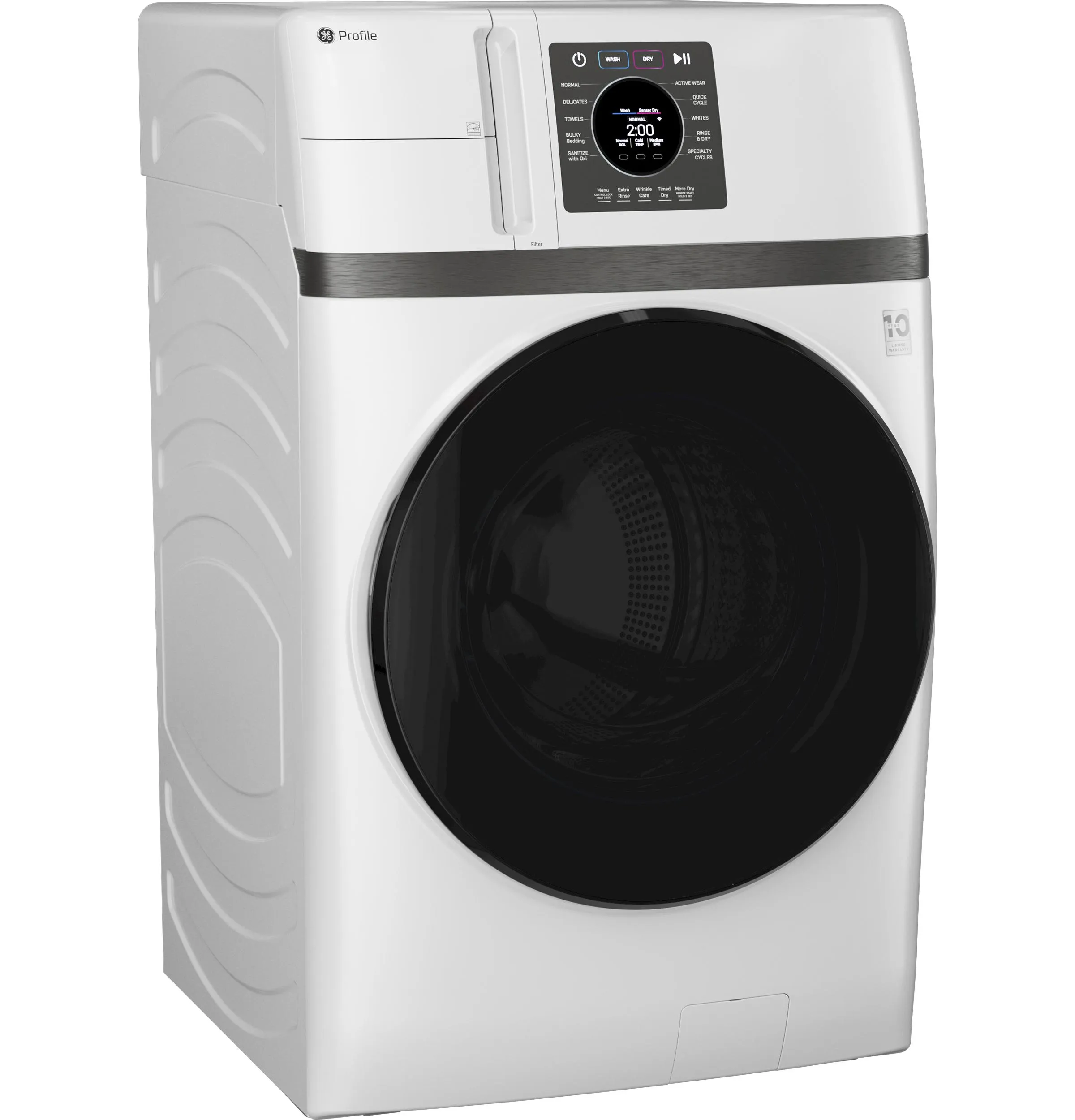 Ge Appliances PFQ83HSSWWW Ge Profile&#8482; Energy Star 4.6 Cu. Ft. Capacity Ultrafast Combo With Ventless Inverter Heat Pump Technology Washer/Dryer
