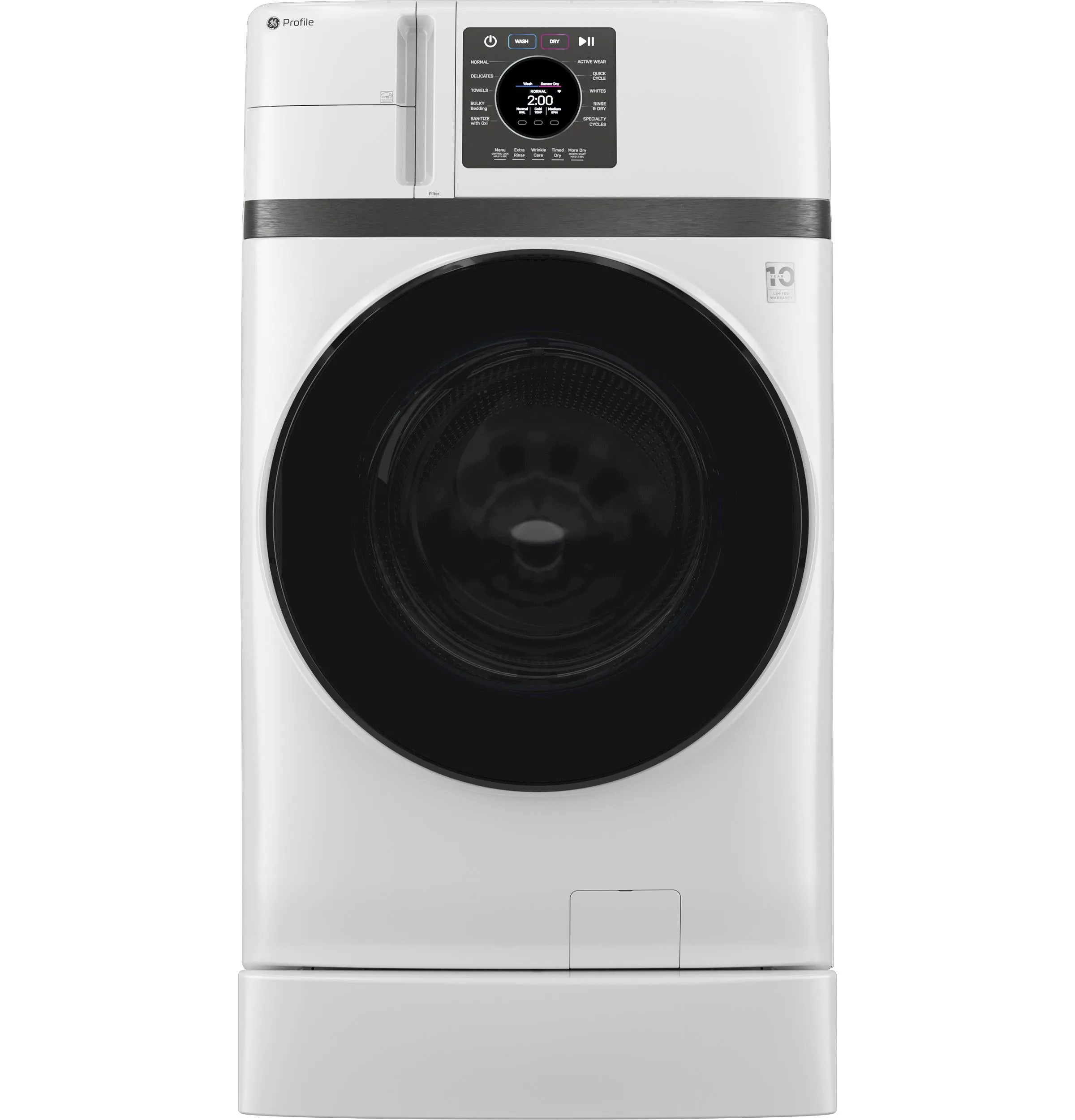 Ge Appliances PFQ83HSSWWW Ge Profile&#8482; Energy Star 4.6 Cu. Ft. Capacity Ultrafast Combo With Ventless Inverter Heat Pump Technology Washer/Dryer