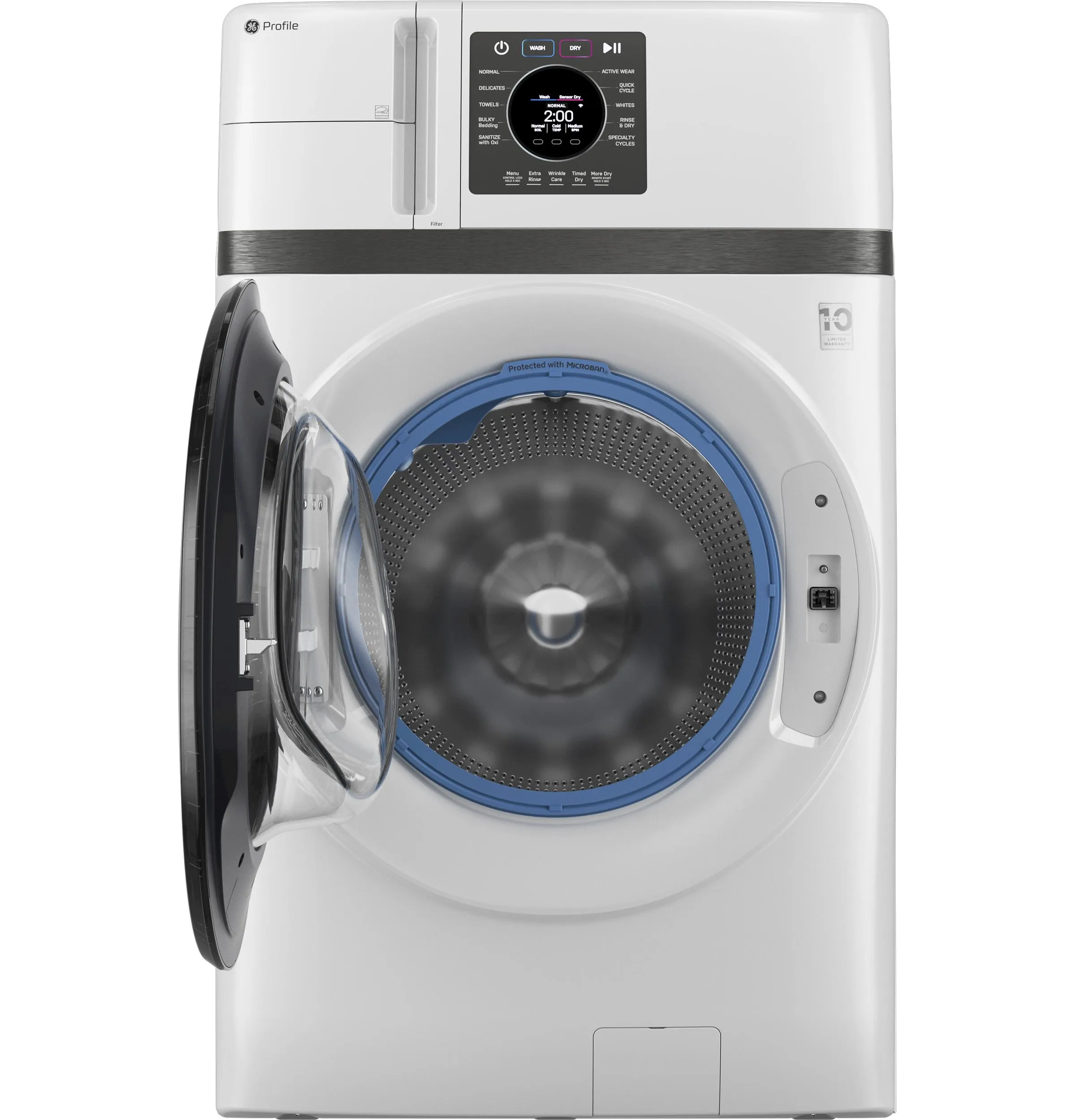Ge Appliances PFQ83HSSWWW Ge Profile&#8482; Energy Star 4.6 Cu. Ft. Capacity Ultrafast Combo With Ventless Inverter Heat Pump Technology Washer/Dryer