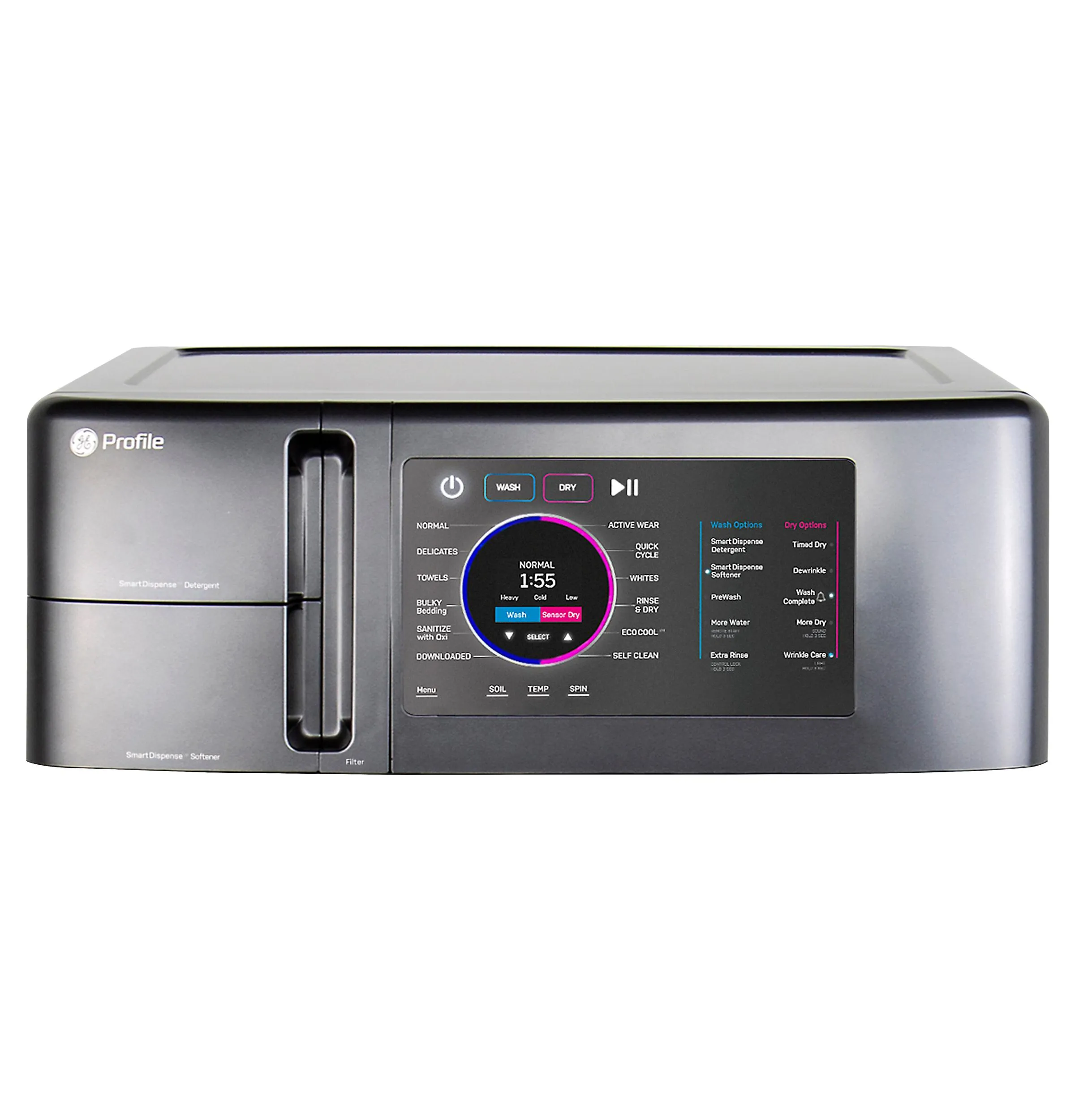 Ge Appliances PFQ97HSPVDS Ge Profile&#8482; 4.8 Cu. Ft. Capacity Ultrafast Combo With Ventless Heat Pump Technology Washer/Dryer