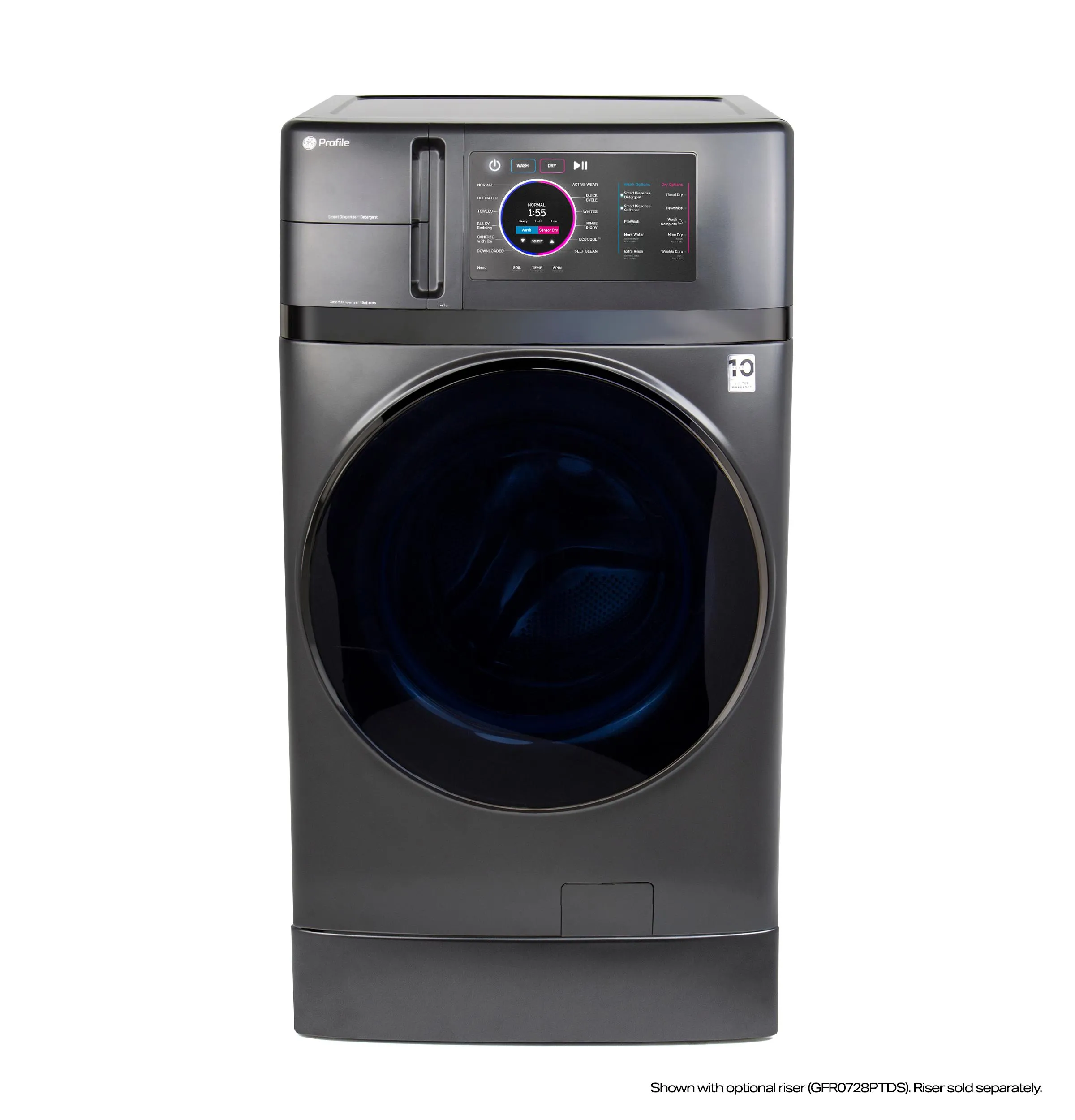 Ge Appliances PFQ97HSPVDS Ge Profile&#8482; 4.8 Cu. Ft. Capacity Ultrafast Combo With Ventless Heat Pump Technology Washer/Dryer