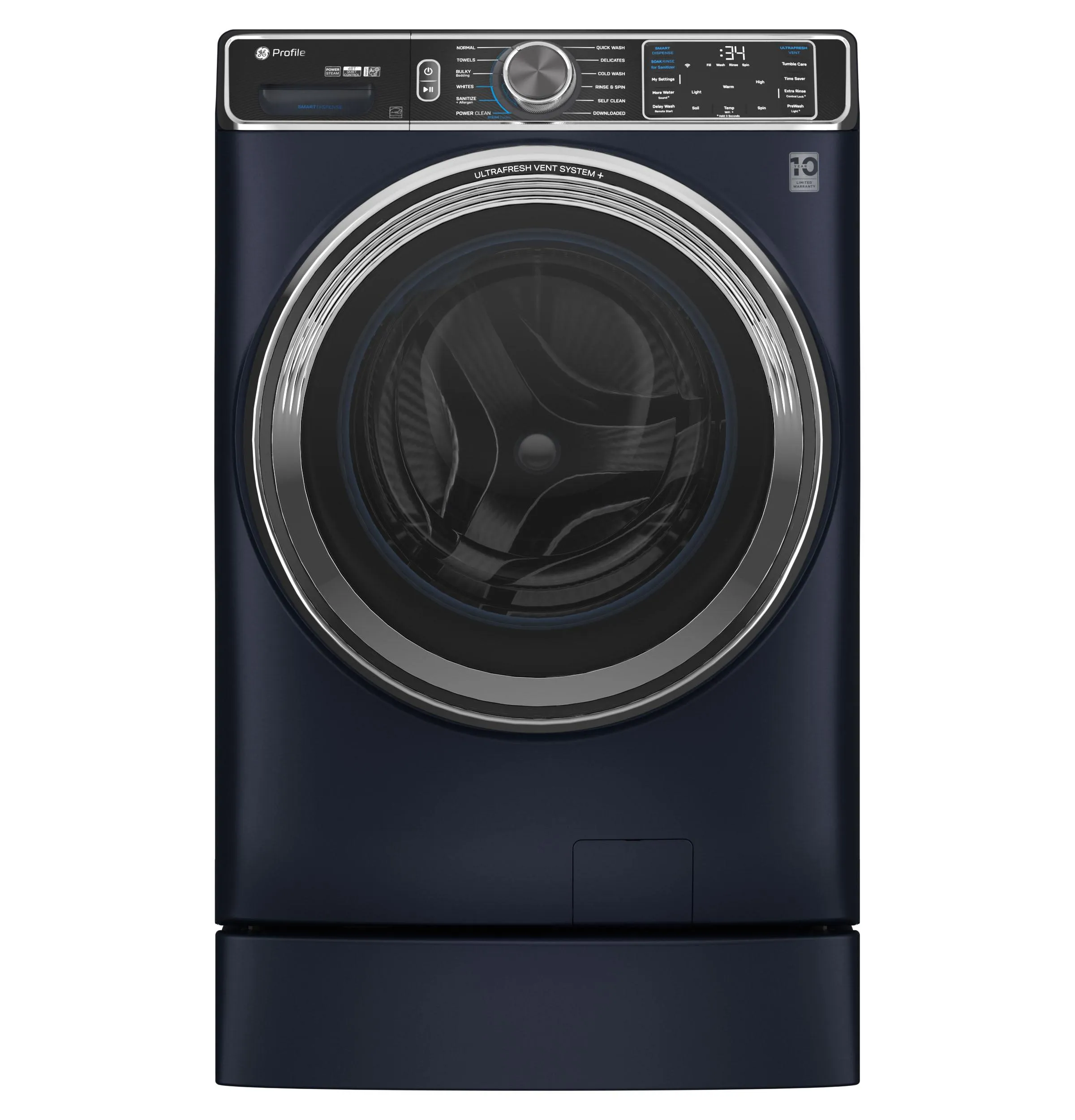 Ge Appliances PFW870SPVRS Ge Profile&#8482; 5.3 Cu. Ft. Capacity Smart Front Load Energy Star Washer With Ultrafresh&#8482; Vent System  With Odorblock&#8482;