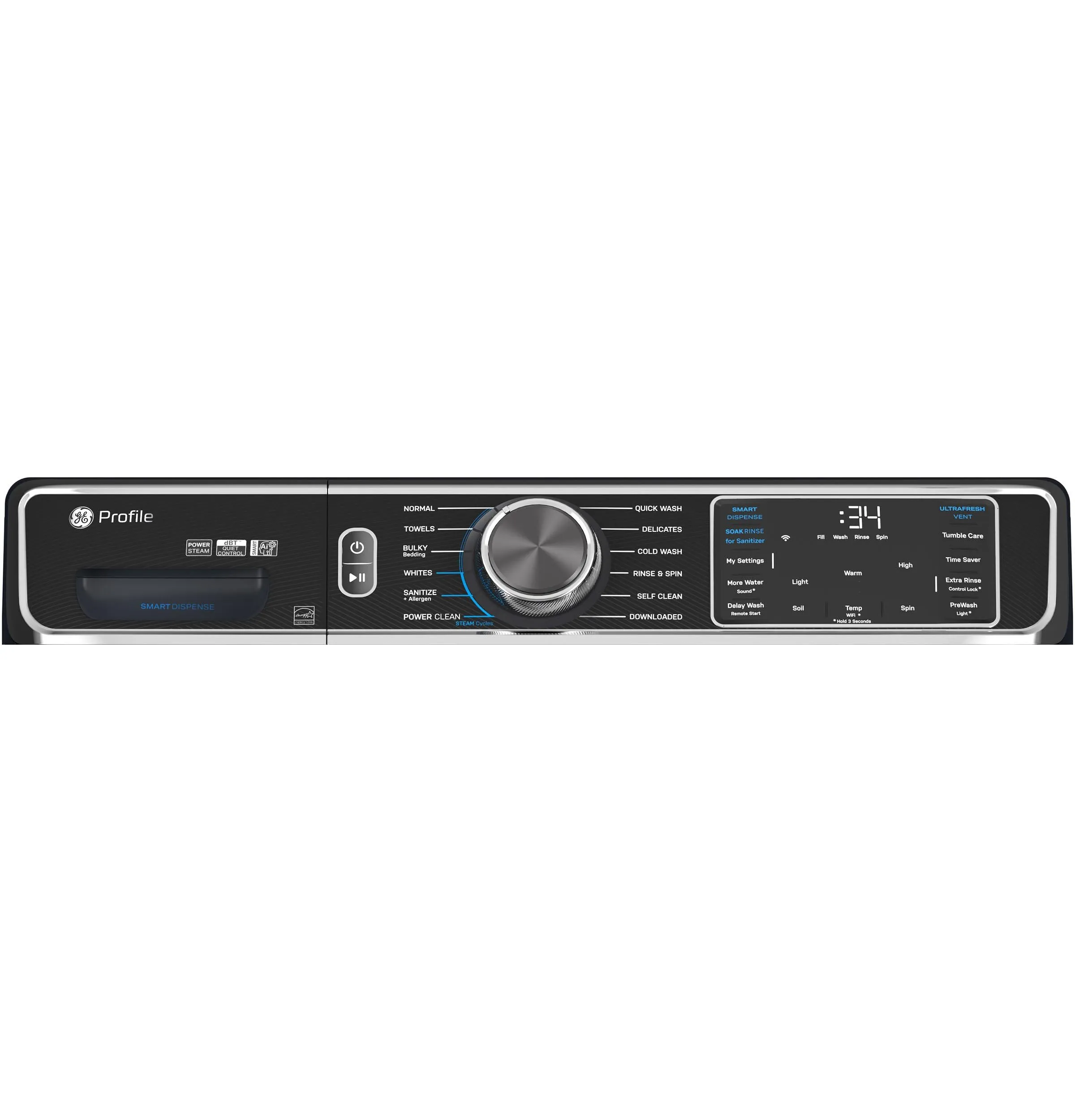 Ge Appliances PFW870SPVRS Ge Profile&#8482; 5.3 Cu. Ft. Capacity Smart Front Load Energy Star Washer With Ultrafresh&#8482; Vent System  With Odorblock&#8482;