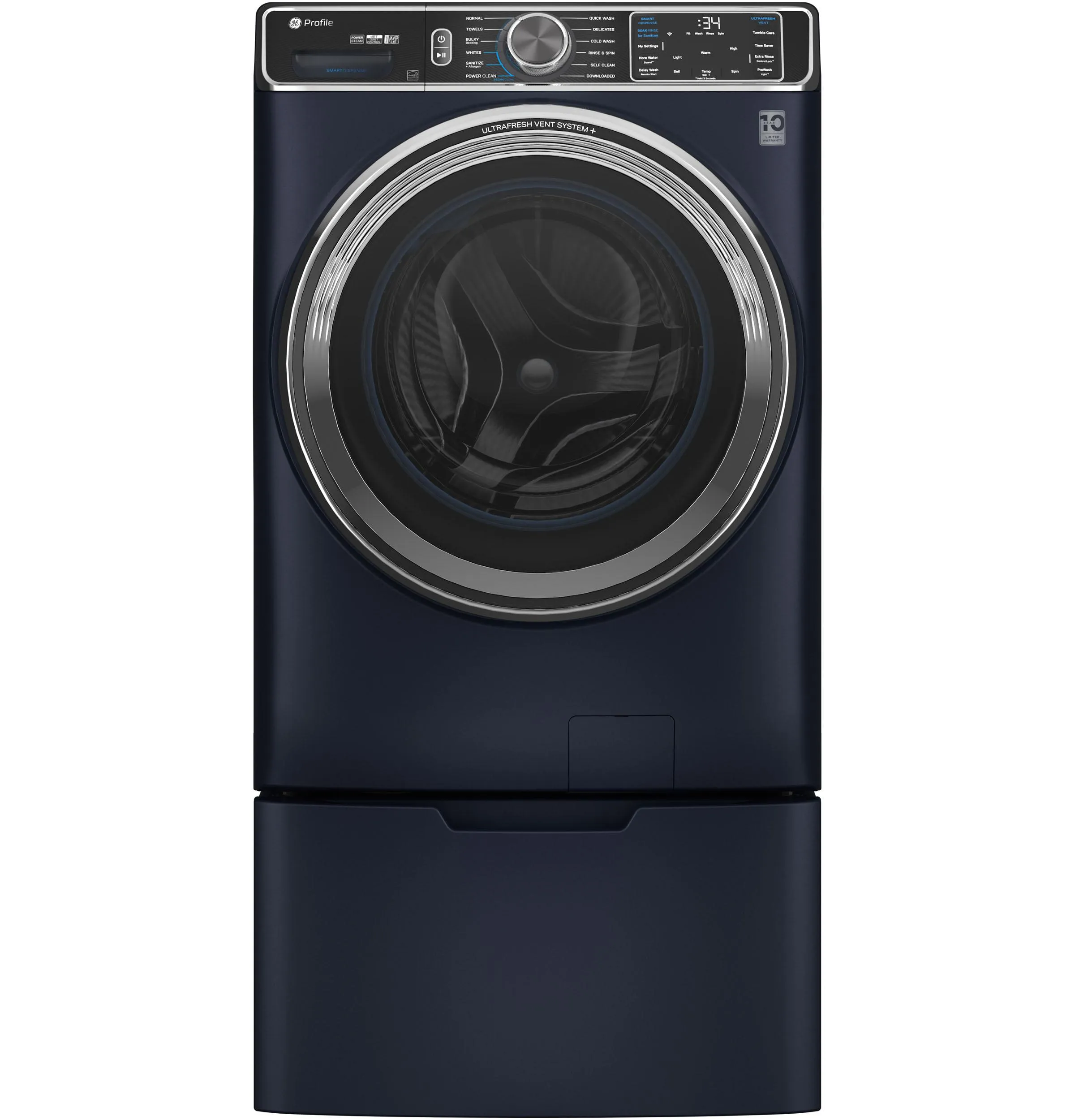 Ge Appliances PFW870SPVRS Ge Profile&#8482; 5.3 Cu. Ft. Capacity Smart Front Load Energy Star Washer With Ultrafresh&#8482; Vent System  With Odorblock&#8482;