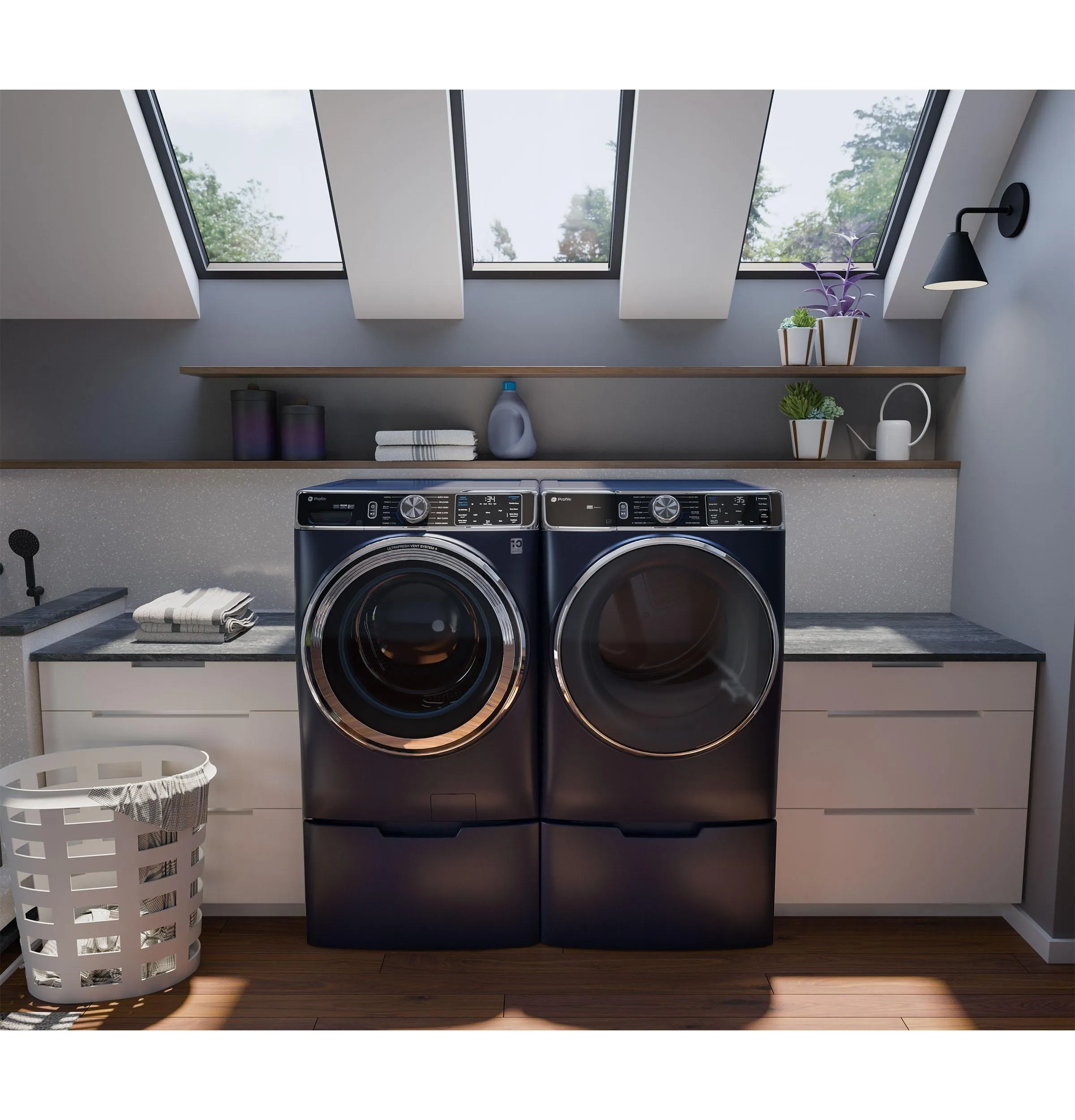 Ge Appliances PFW870SPVRS Ge Profile&#8482; 5.3 Cu. Ft. Capacity Smart Front Load Energy Star Washer With Ultrafresh&#8482; Vent System  With Odorblock&#8482;