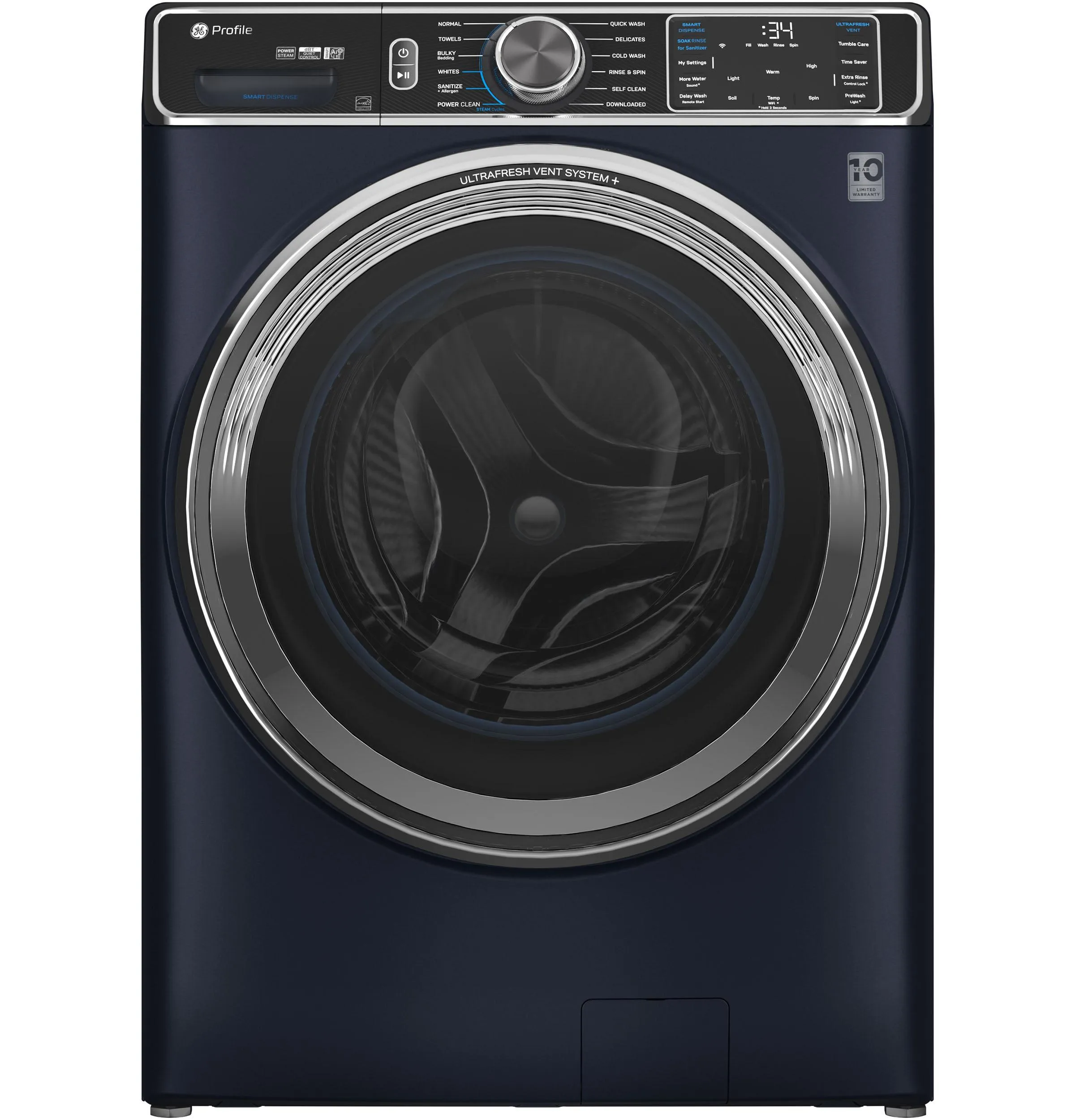 Ge Appliances PFW870SPVRS Ge Profile&#8482; 5.3 Cu. Ft. Capacity Smart Front Load Energy Star Washer With Ultrafresh&#8482; Vent System  With Odorblock&#8482;