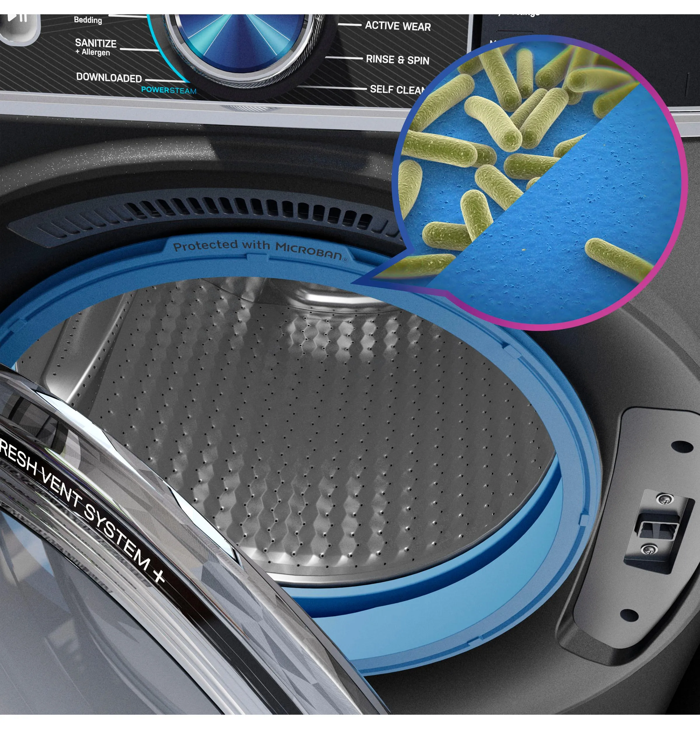 Ge Appliances PFW870SSVWW Ge Profile&#8482; 5.3 Cu. Ft. Capacity Smart Front Load Energy Star Washer With Ultrafresh&#8482; Vent System  With Odorblock&#8482;