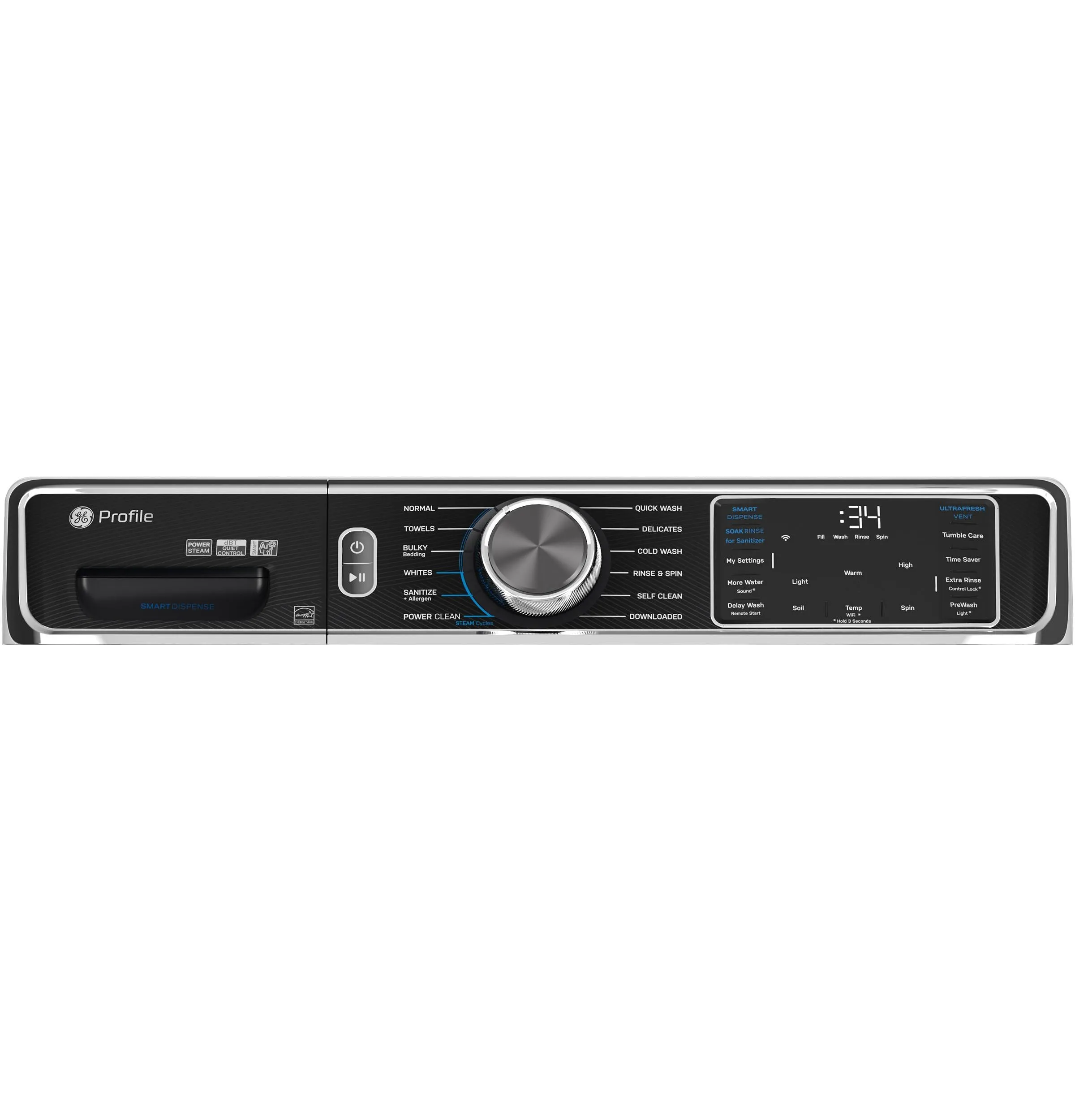 Ge Appliances PFW870SSVWW Ge Profile&#8482; 5.3 Cu. Ft. Capacity Smart Front Load Energy Star Washer With Ultrafresh&#8482; Vent System  With Odorblock&#8482;