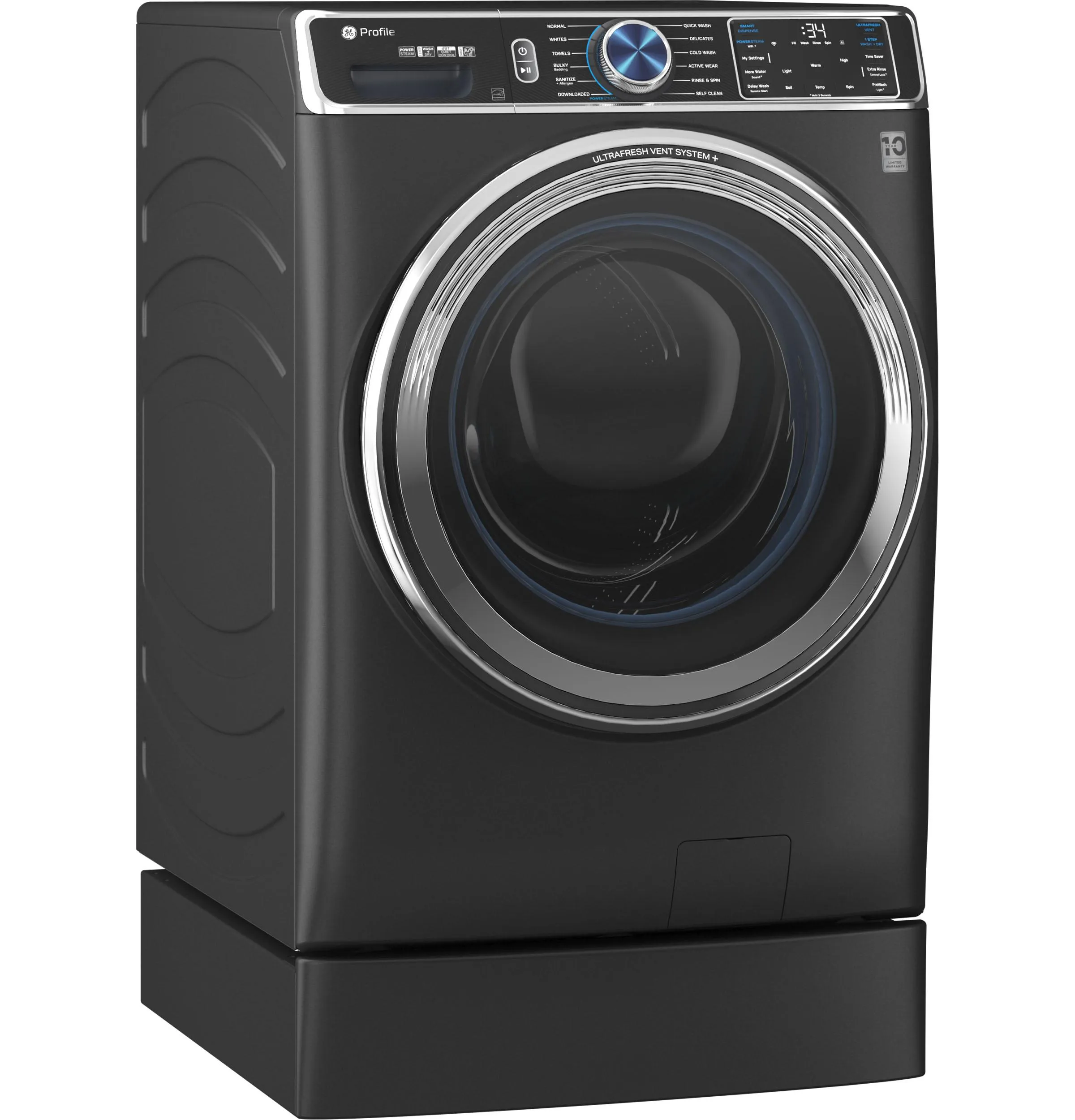 Ge Appliances PFW950SPTDS Ge Profile&#8482; 5.3 Cu. Ft. Capacity Smart Front Load Energy Star Steam Washer With Adaptive Smartdispense&#8482; Ultrafresh Vent System Plus&#8482; With Odorblock&#8482;