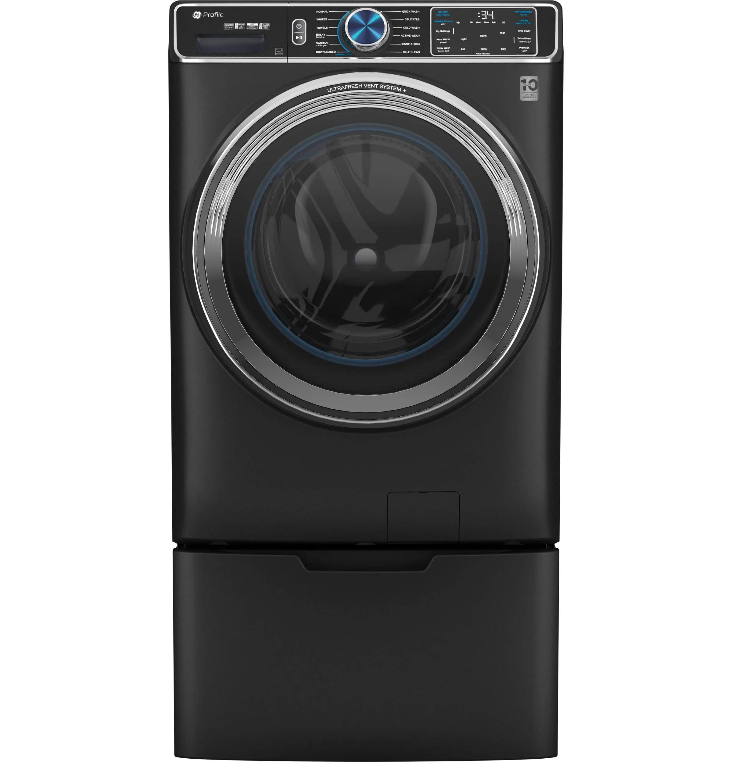 Ge Appliances PFW950SPTDS Ge Profile&#8482; 5.3 Cu. Ft. Capacity Smart Front Load Energy Star Steam Washer With Adaptive Smartdispense&#8482; Ultrafresh Vent System Plus&#8482; With Odorblock&#8482;