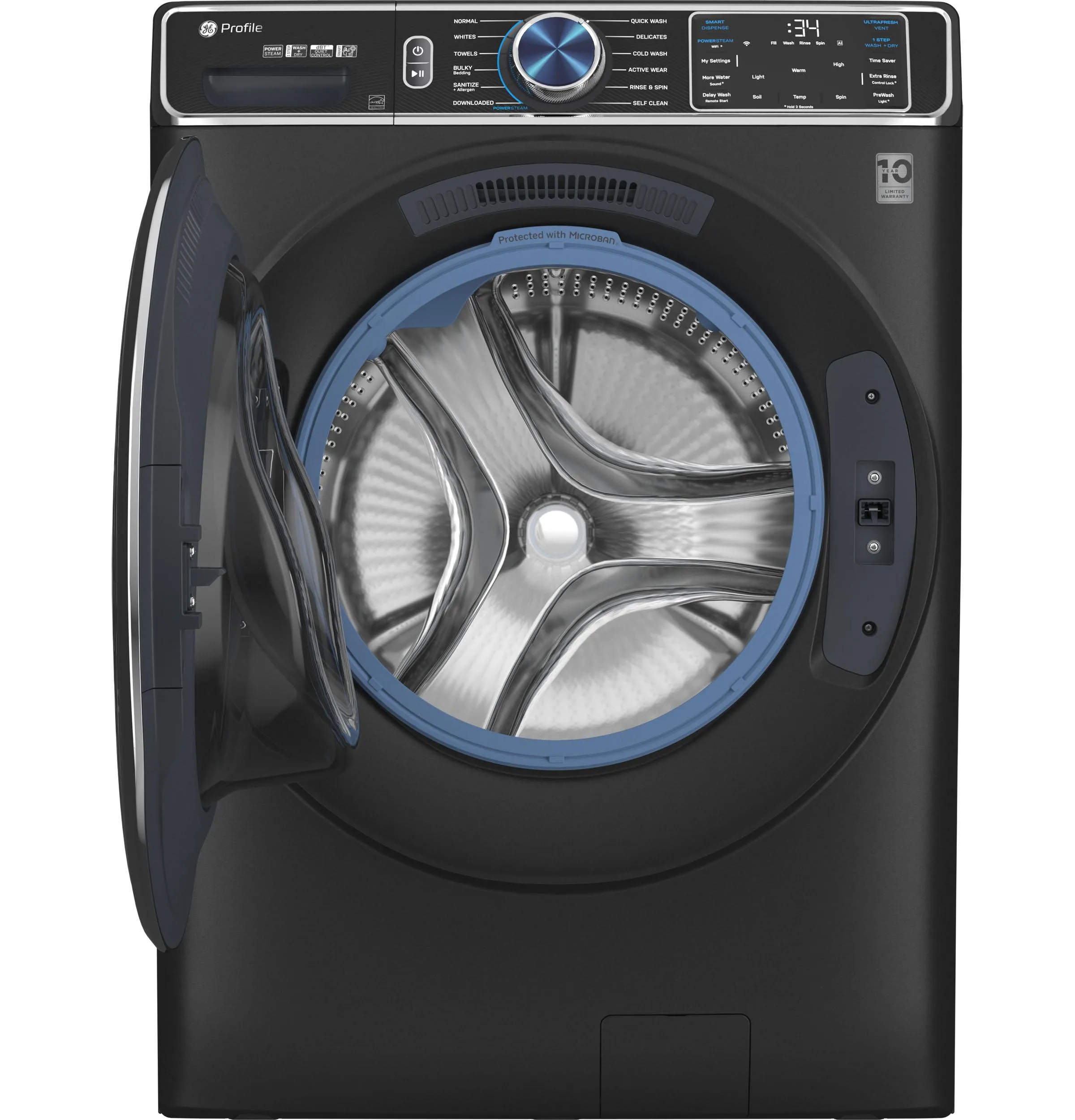 Ge Appliances PFW950SPTDS Ge Profile&#8482; 5.3 Cu. Ft. Capacity Smart Front Load Energy Star Steam Washer With Adaptive Smartdispense&#8482; Ultrafresh Vent System Plus&#8482; With Odorblock&#8482;
