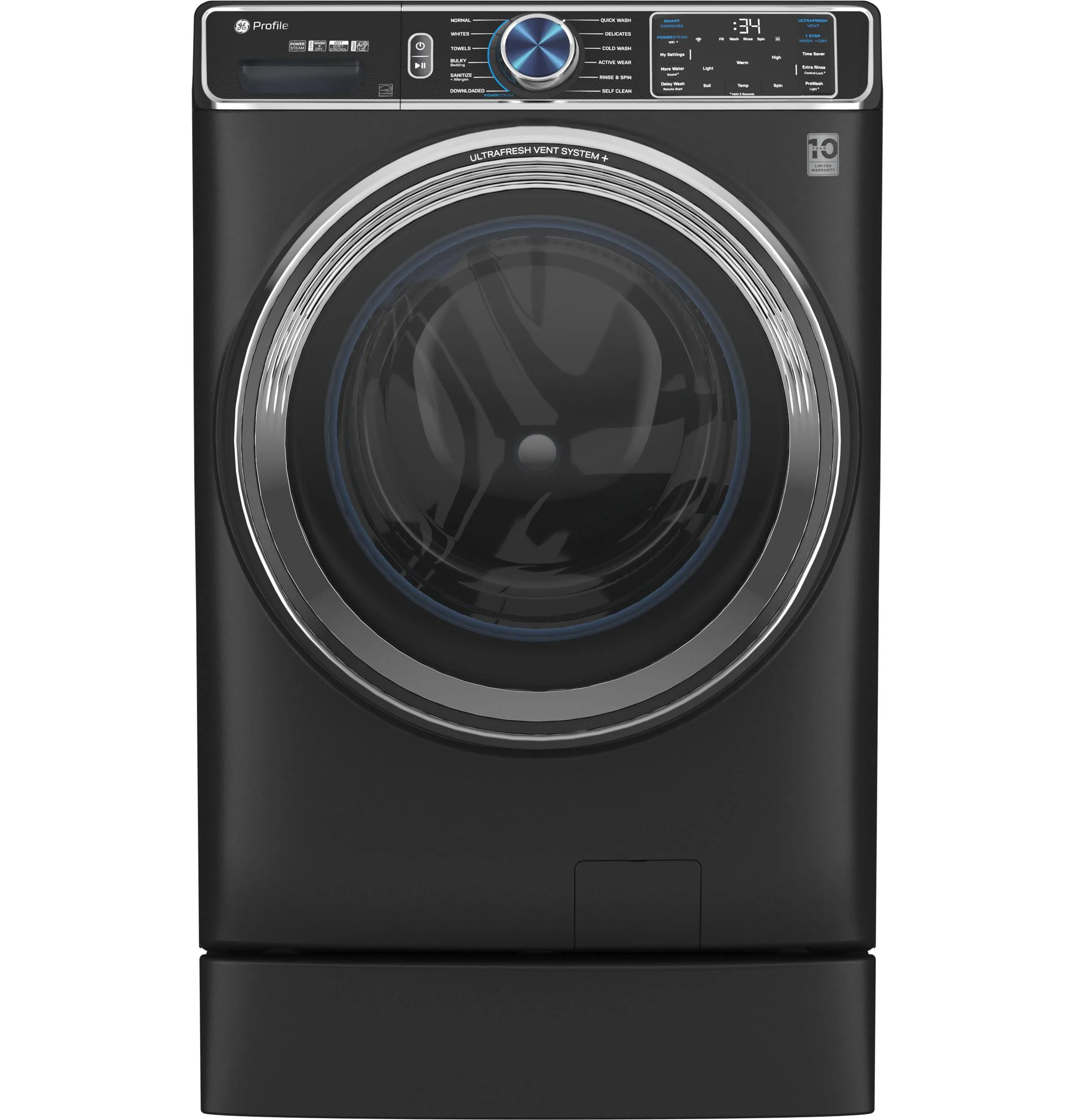 Ge Appliances PFW950SPTDS Ge Profile&#8482; 5.3 Cu. Ft. Capacity Smart Front Load Energy Star Steam Washer With Adaptive Smartdispense&#8482; Ultrafresh Vent System Plus&#8482; With Odorblock&#8482;