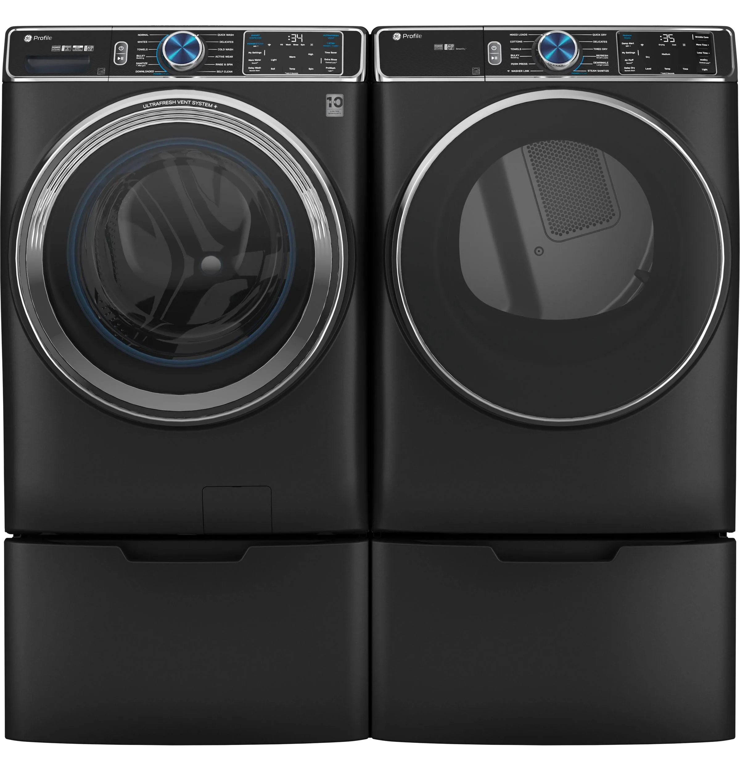 Ge Appliances PFW950SPTDS Ge Profile&#8482; 5.3 Cu. Ft. Capacity Smart Front Load Energy Star Steam Washer With Adaptive Smartdispense&#8482; Ultrafresh Vent System Plus&#8482; With Odorblock&#8482;