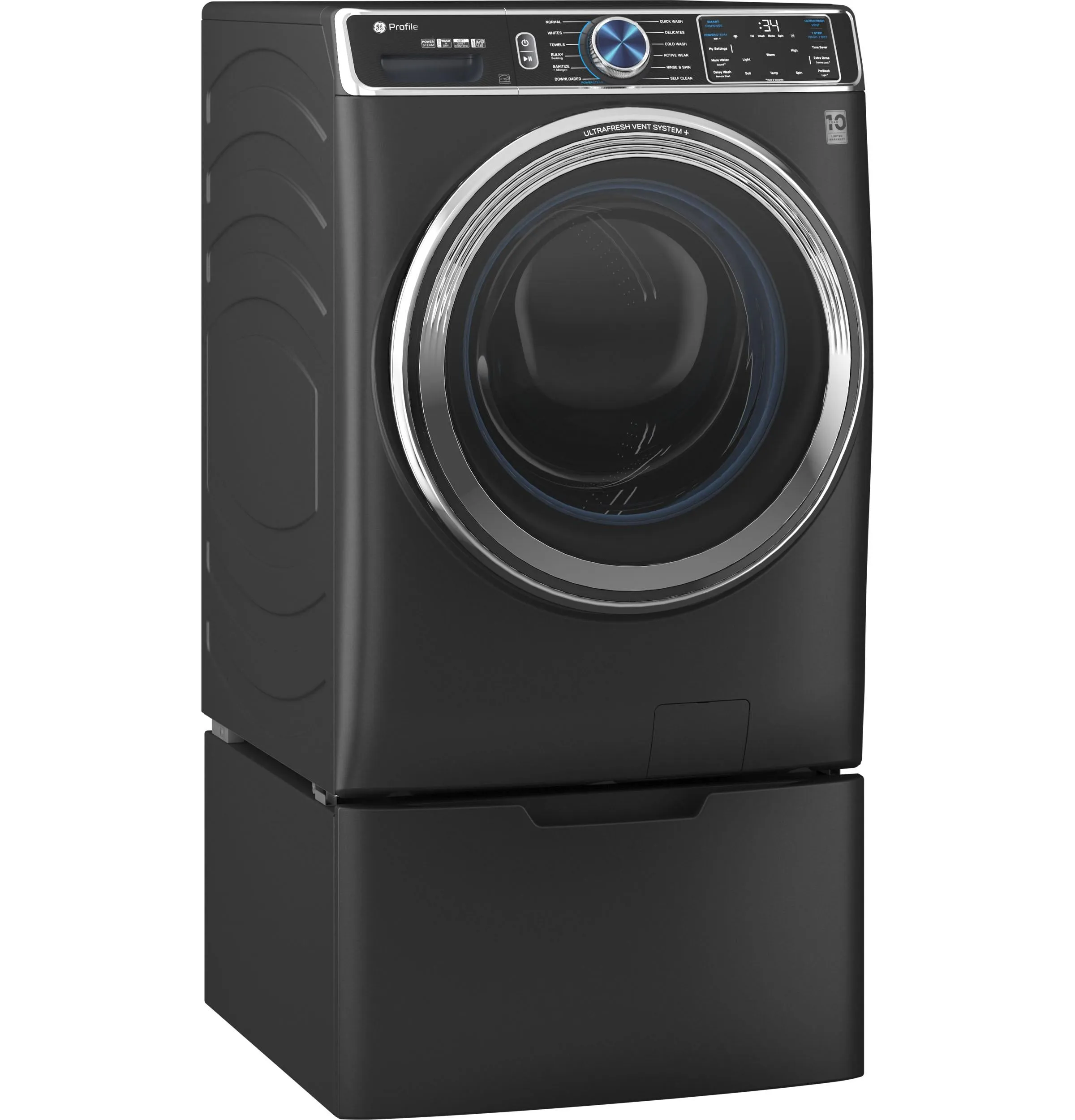 Ge Appliances PFW950SPTDS Ge Profile&#8482; 5.3 Cu. Ft. Capacity Smart Front Load Energy Star Steam Washer With Adaptive Smartdispense&#8482; Ultrafresh Vent System Plus&#8482; With Odorblock&#8482;