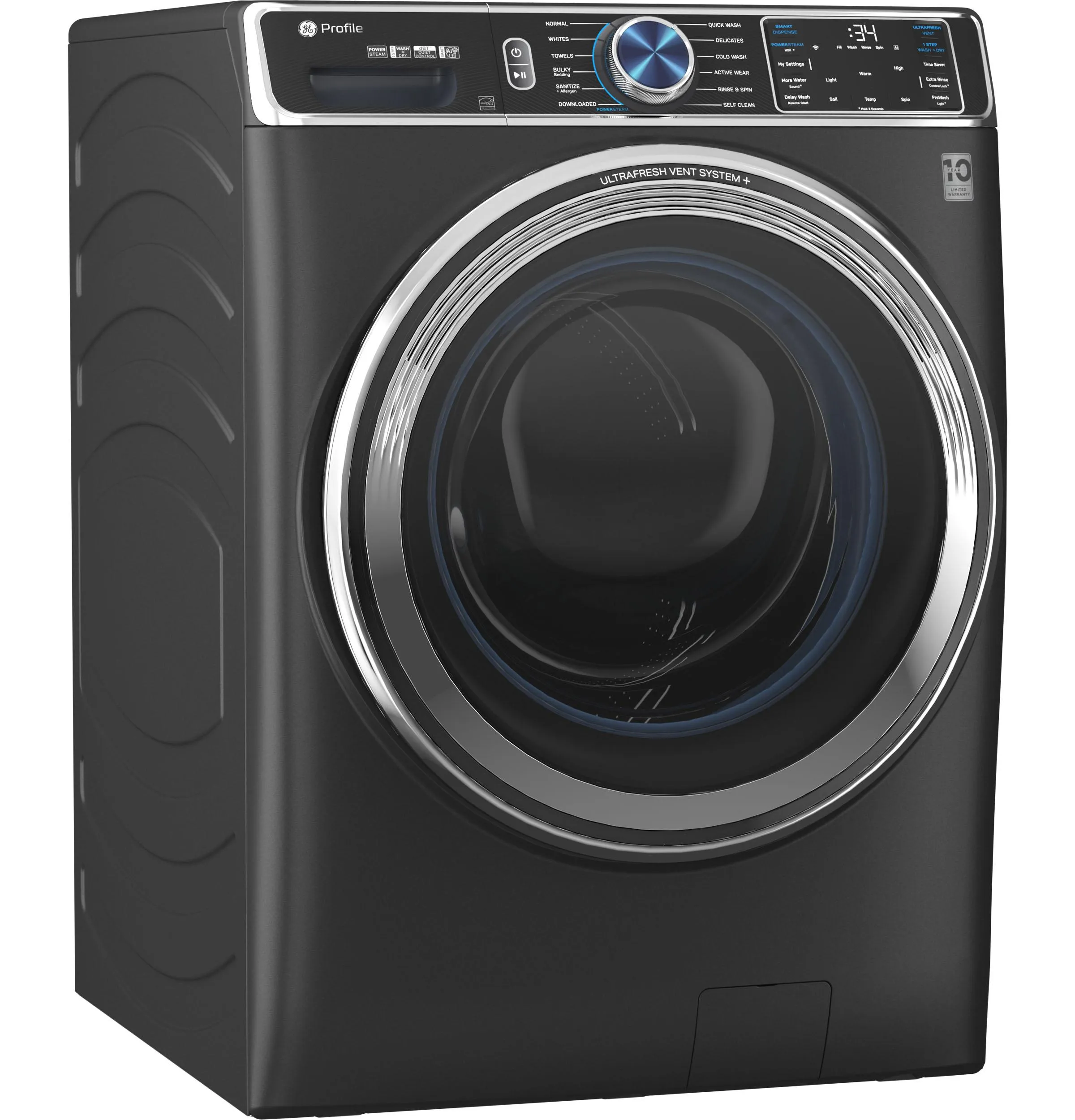 Ge Appliances PFW950SPTDS Ge Profile&#8482; 5.3 Cu. Ft. Capacity Smart Front Load Energy Star Steam Washer With Adaptive Smartdispense&#8482; Ultrafresh Vent System Plus&#8482; With Odorblock&#8482;