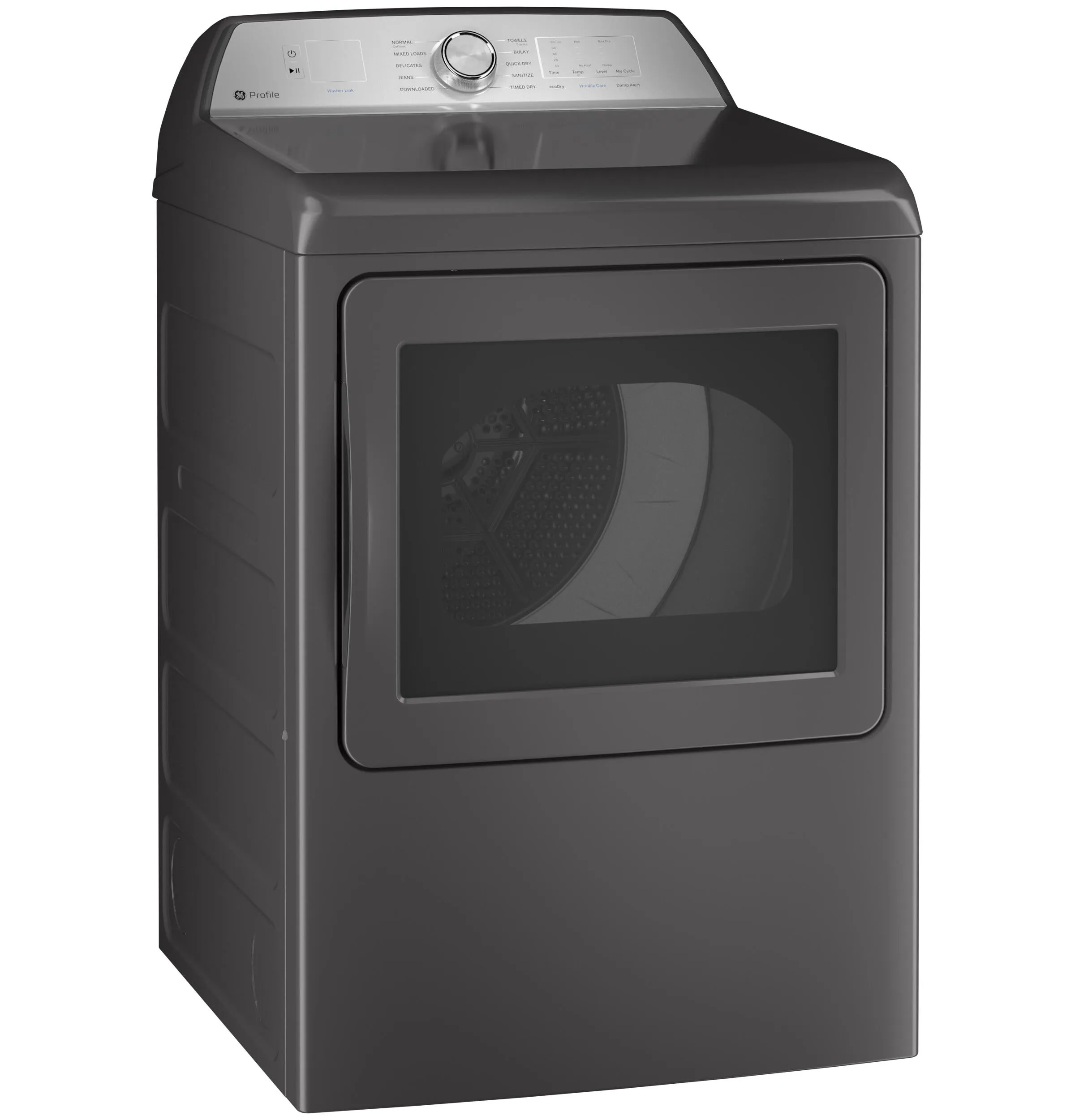 Ge Appliances PTD60EBPRDG Ge Profile&#8482; 7.4 Cu. Ft. Capacity Aluminized Alloy Drum Electric Dryer With Sanitize Cycle And Sensor Dry