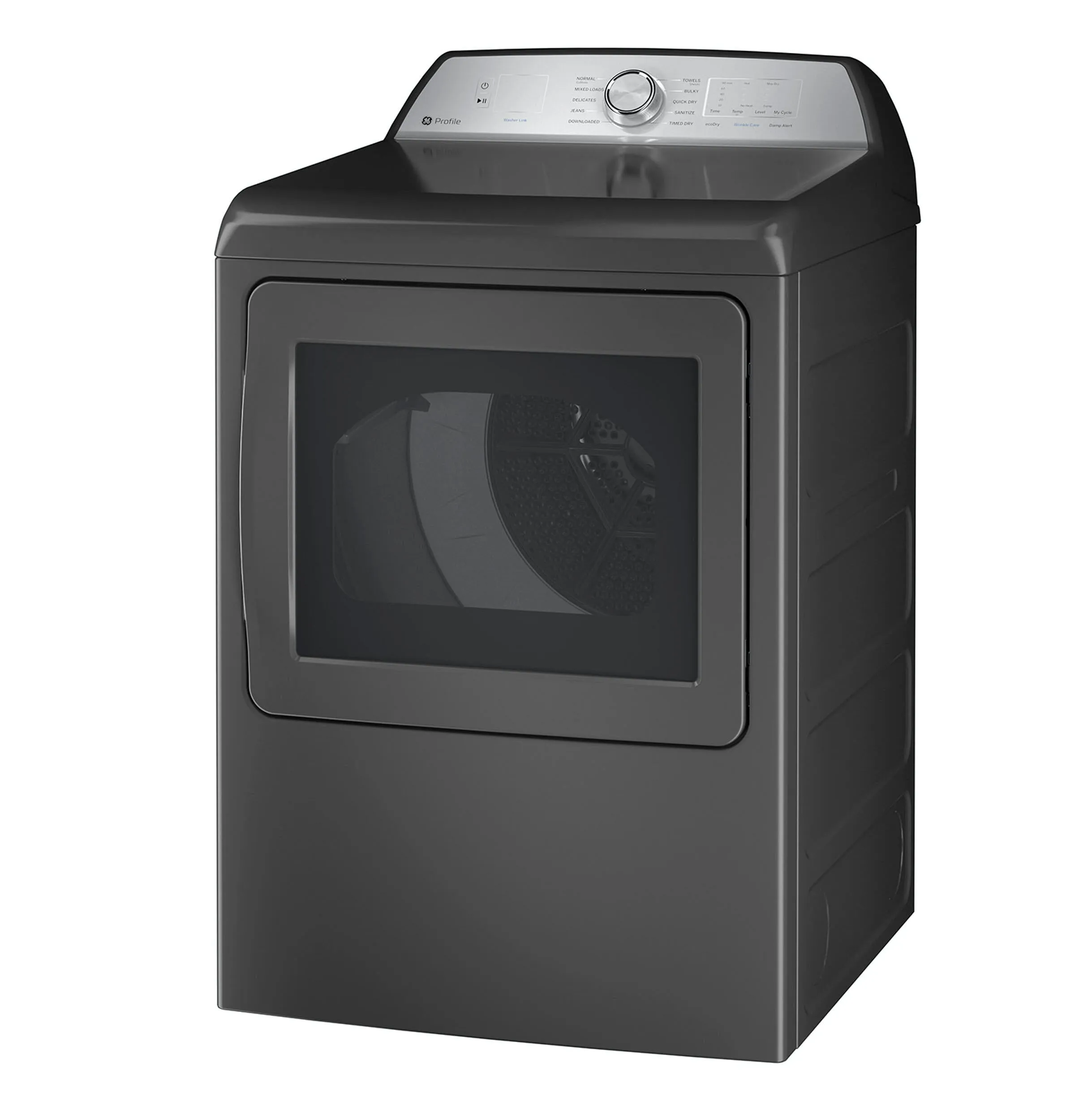 Ge Appliances PTD60EBPRDG Ge Profile&#8482; 7.4 Cu. Ft. Capacity Aluminized Alloy Drum Electric Dryer With Sanitize Cycle And Sensor Dry