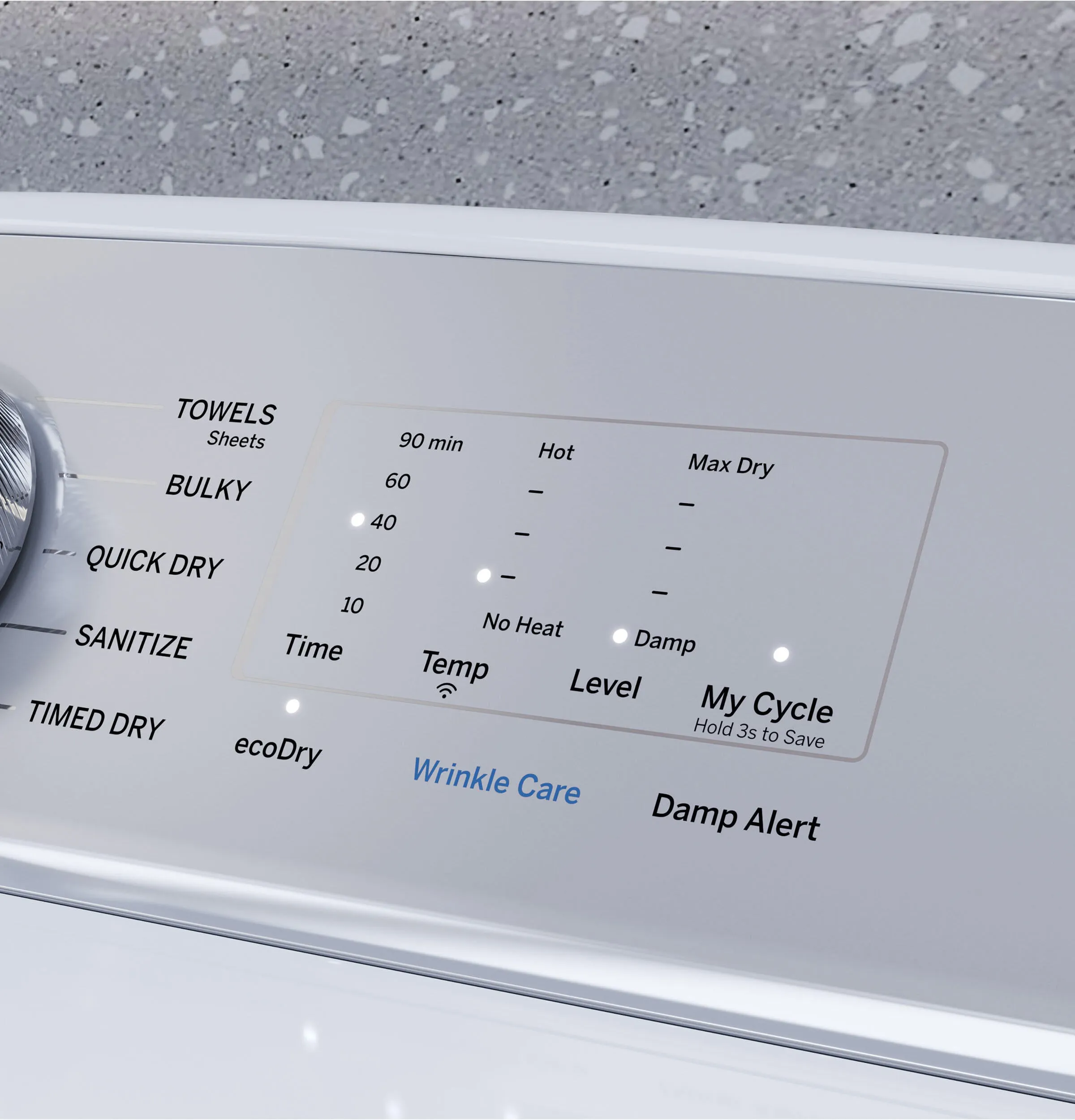 Ge Appliances PTD60EBSRWS Ge Profile&#8482; 7.4 Cu. Ft. Capacity Aluminized Alloy Drum Electric Dryer With Sanitize Cycle And Sensor Dry