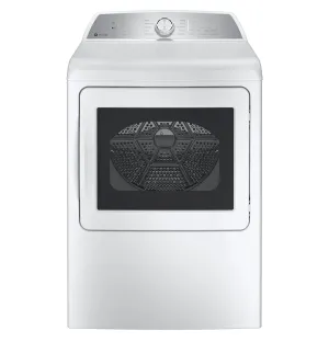 Ge Appliances PTD60EBSRWS Ge Profile&#8482; 7.4 Cu. Ft. Capacity Aluminized Alloy Drum Electric Dryer With Sanitize Cycle And Sensor Dry