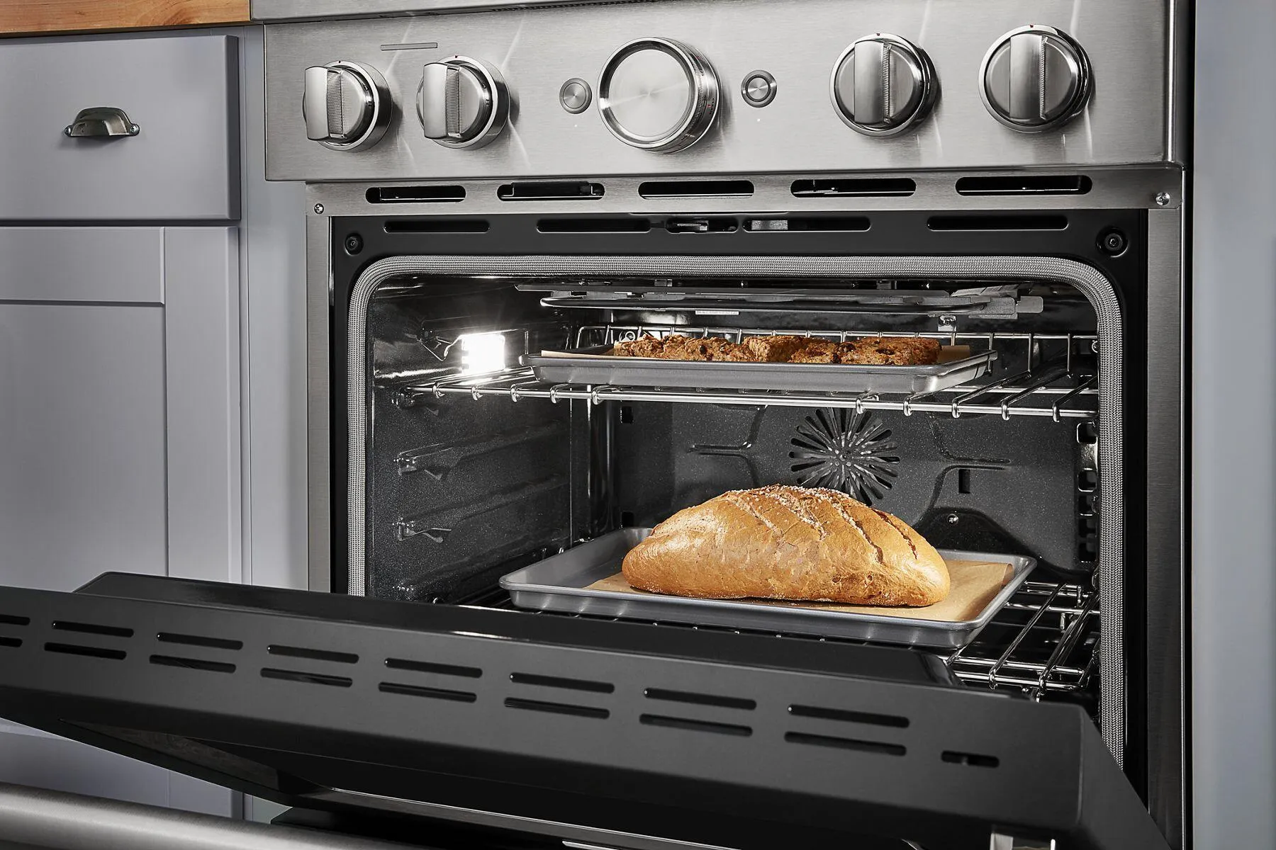 Kitchenaid KFDC500JBK Kitchenaid 30'' Smart Commercial-Style Dual Fuel Range With 4 Burners - Imperial Black