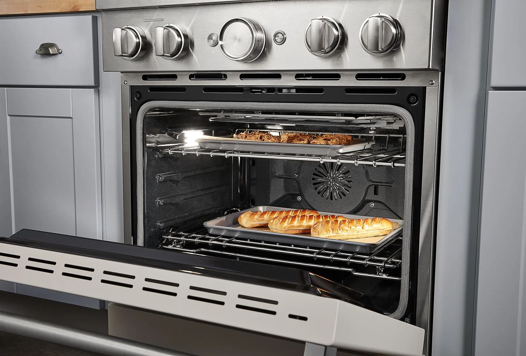 Kitchenaid KFDC500JMH Kitchenaid 30'' Smart Commercial-Style Dual Fuel Range With 4 Burners - Milkshake
