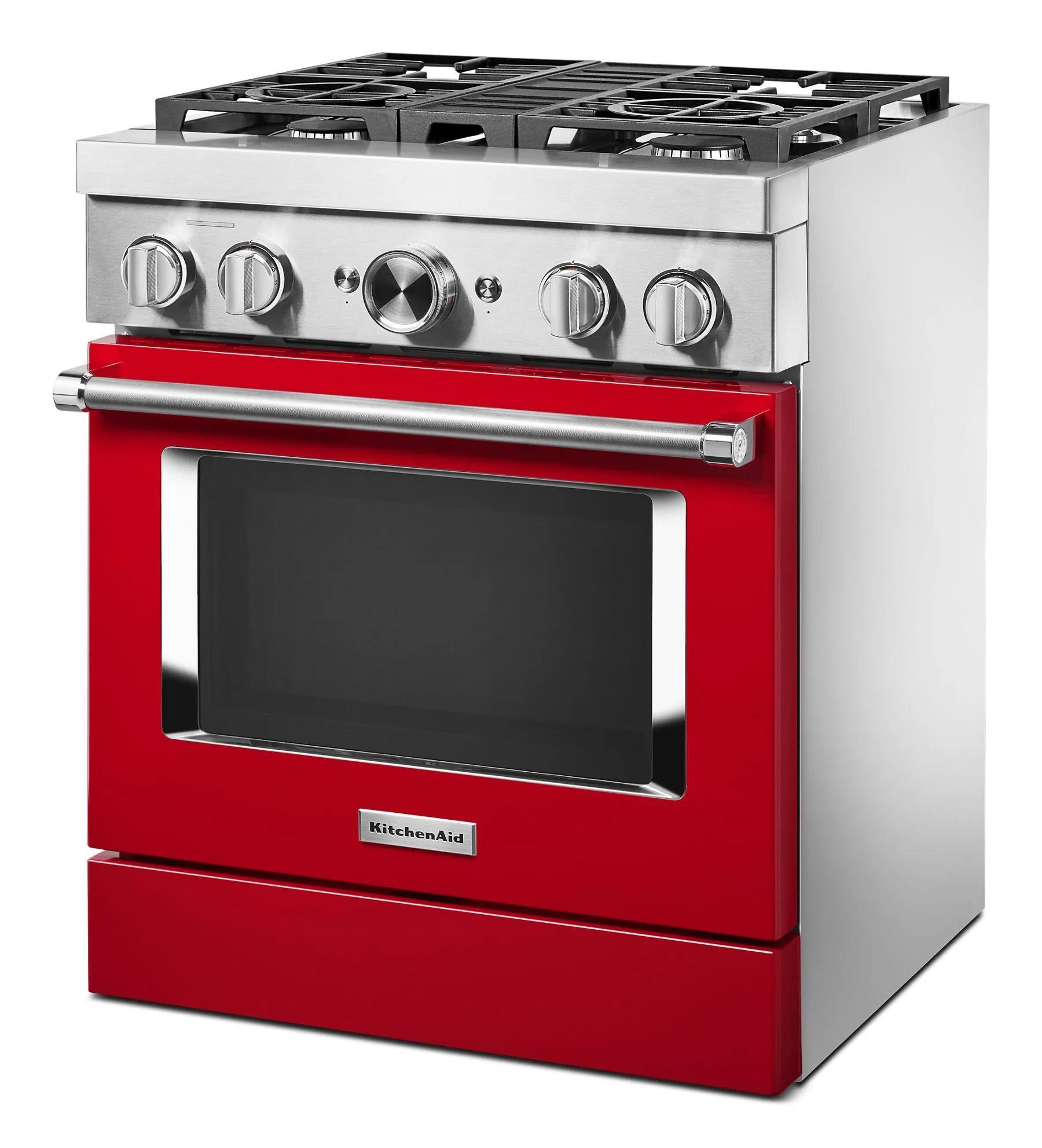 Kitchenaid KFDC500JPA Kitchenaid 30'' Smart Commercial-Style Dual Fuel Range With 4 Burners - Passion Red