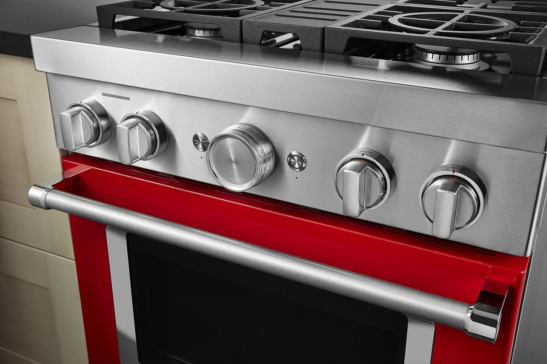 Kitchenaid KFDC500JPA Kitchenaid 30'' Smart Commercial-Style Dual Fuel Range With 4 Burners - Passion Red