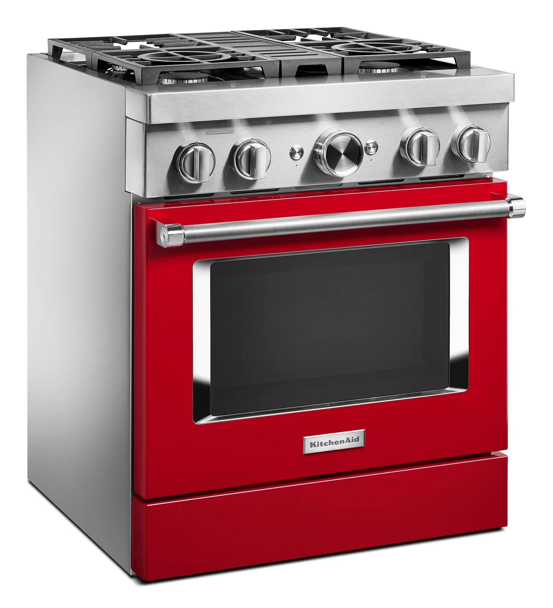 Kitchenaid KFDC500JPA Kitchenaid 30'' Smart Commercial-Style Dual Fuel Range With 4 Burners - Passion Red