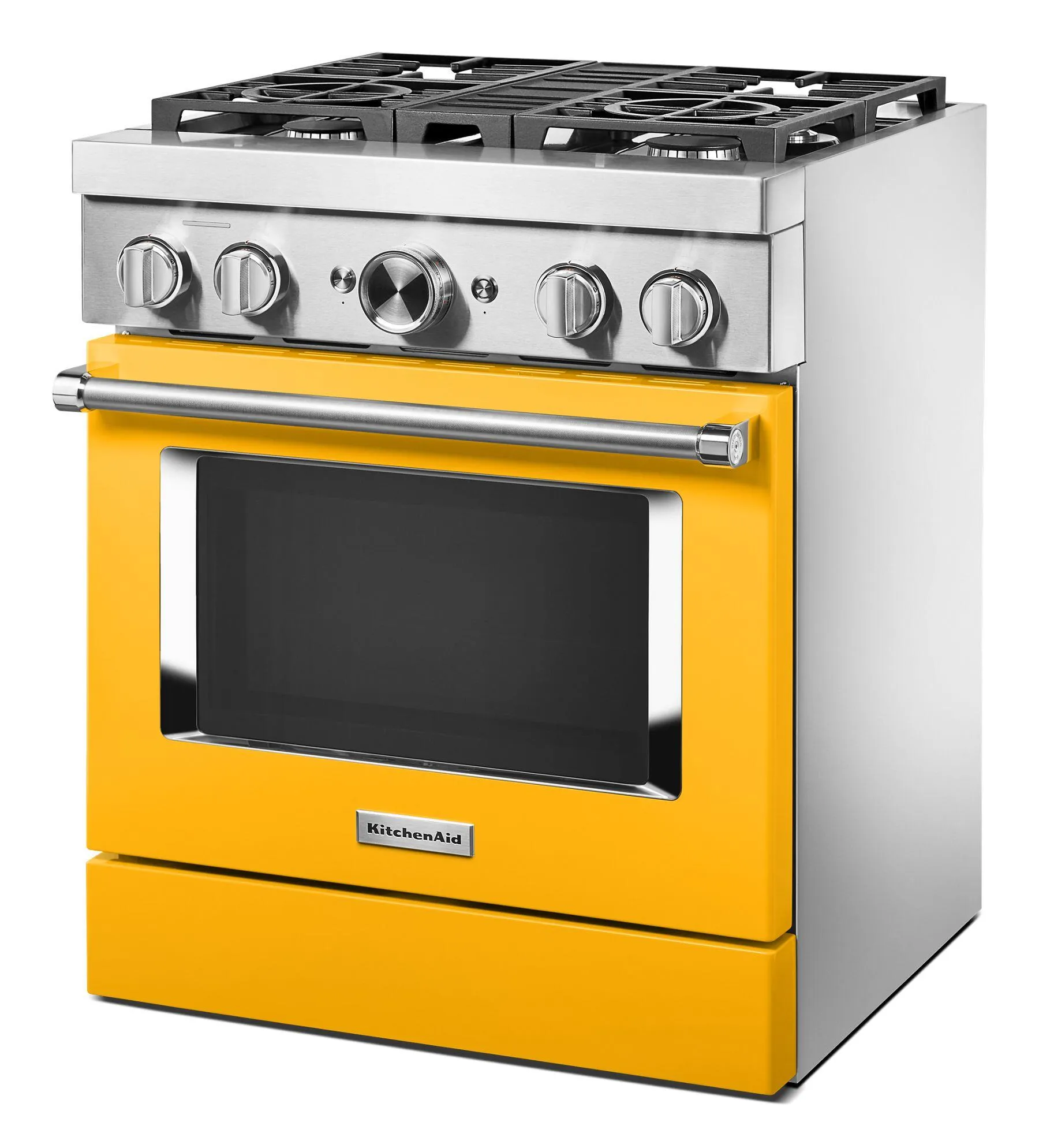 Kitchenaid KFDC500JYP Kitchenaid 30'' Smart Commercial-Style Dual Fuel Range With 4 Burners - Yellow Pepper