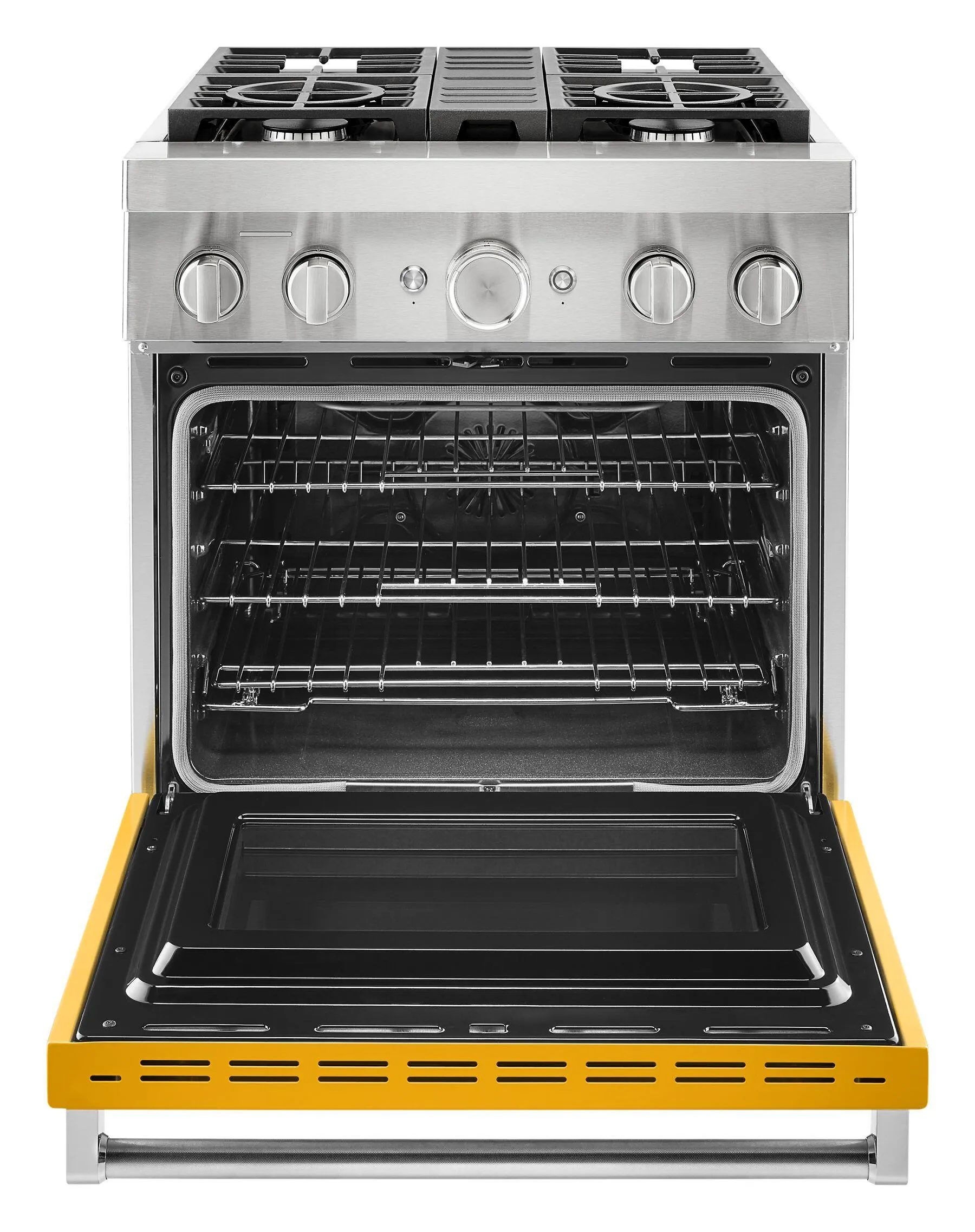 Kitchenaid KFDC500JYP Kitchenaid 30'' Smart Commercial-Style Dual Fuel Range With 4 Burners - Yellow Pepper