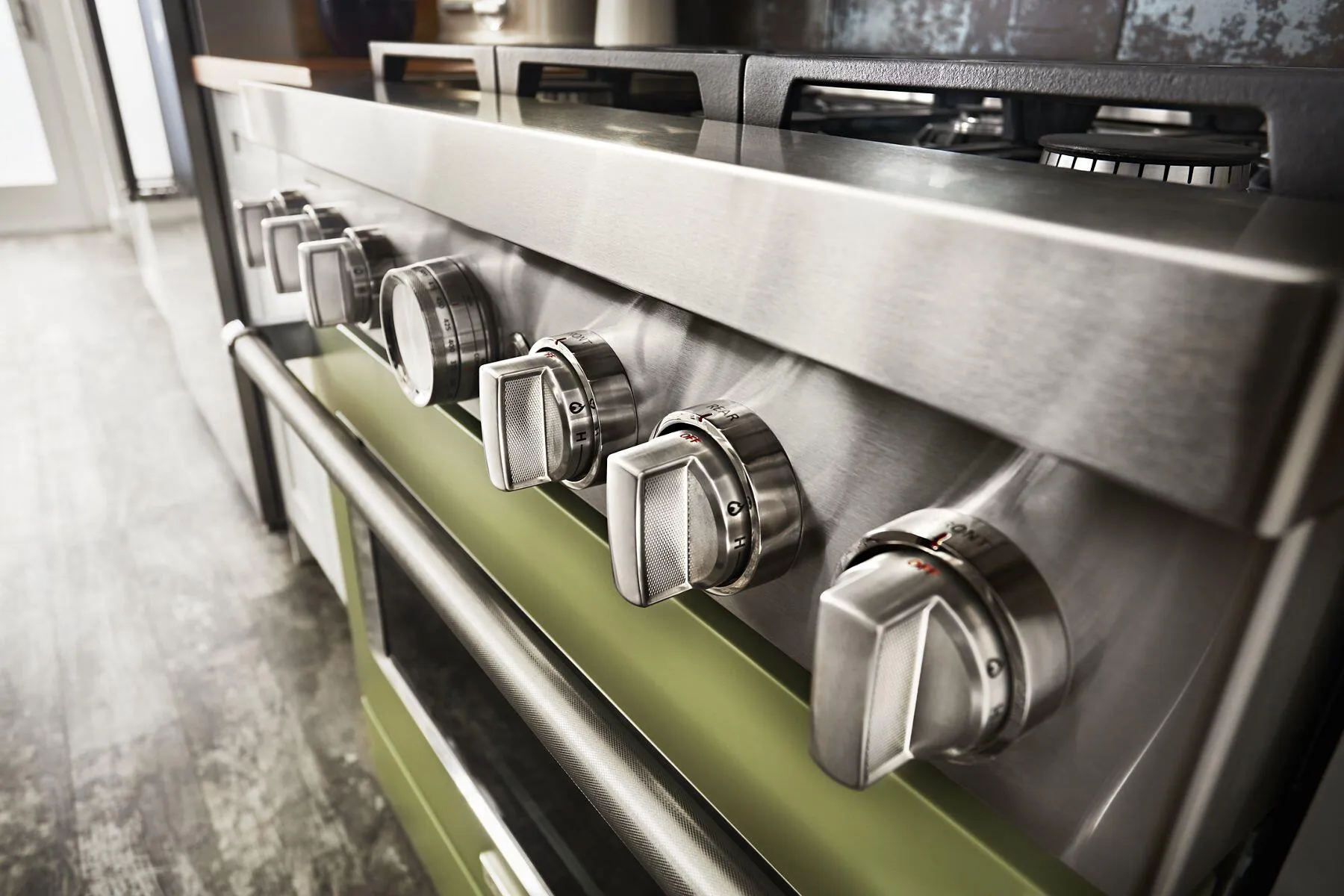 Kitchenaid KFDC506JAV Kitchenaid 36'' Smart Commercial-Style Dual Fuel Range With 6 Burners - Avocado Cream