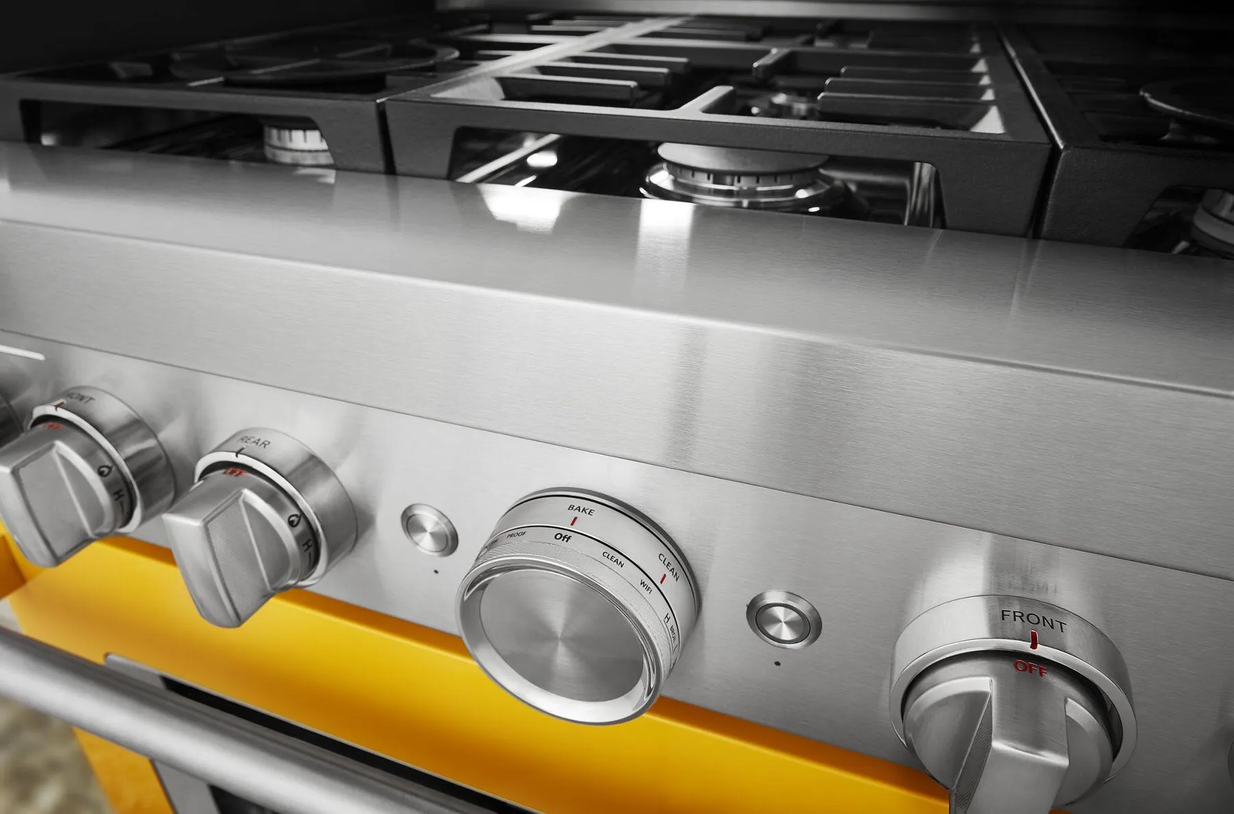 Kitchenaid KFDC506JYP Kitchenaid 36'' Smart Commercial-Style Dual Fuel Range With 6 Burners - Yellow Pepper