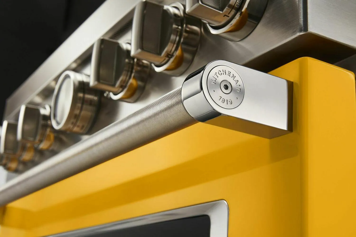 Kitchenaid KFDC558JYP Kitchenaid 48'' Smart Commercial-Style Dual Fuel Range With Griddle - Yellow Pepper