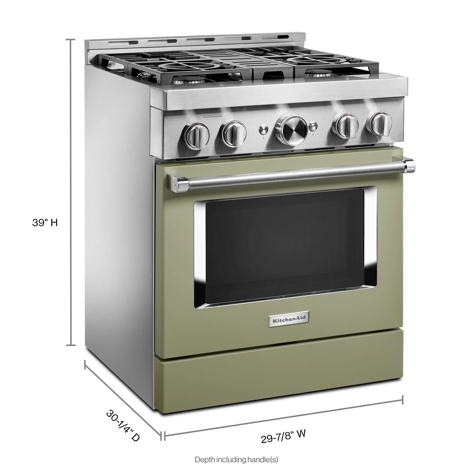 Kitchenaid KFGC500JAV Kitchenaid 30'' Smart Commercial-Style Gas Range With 4 Burners - Avocado Cream