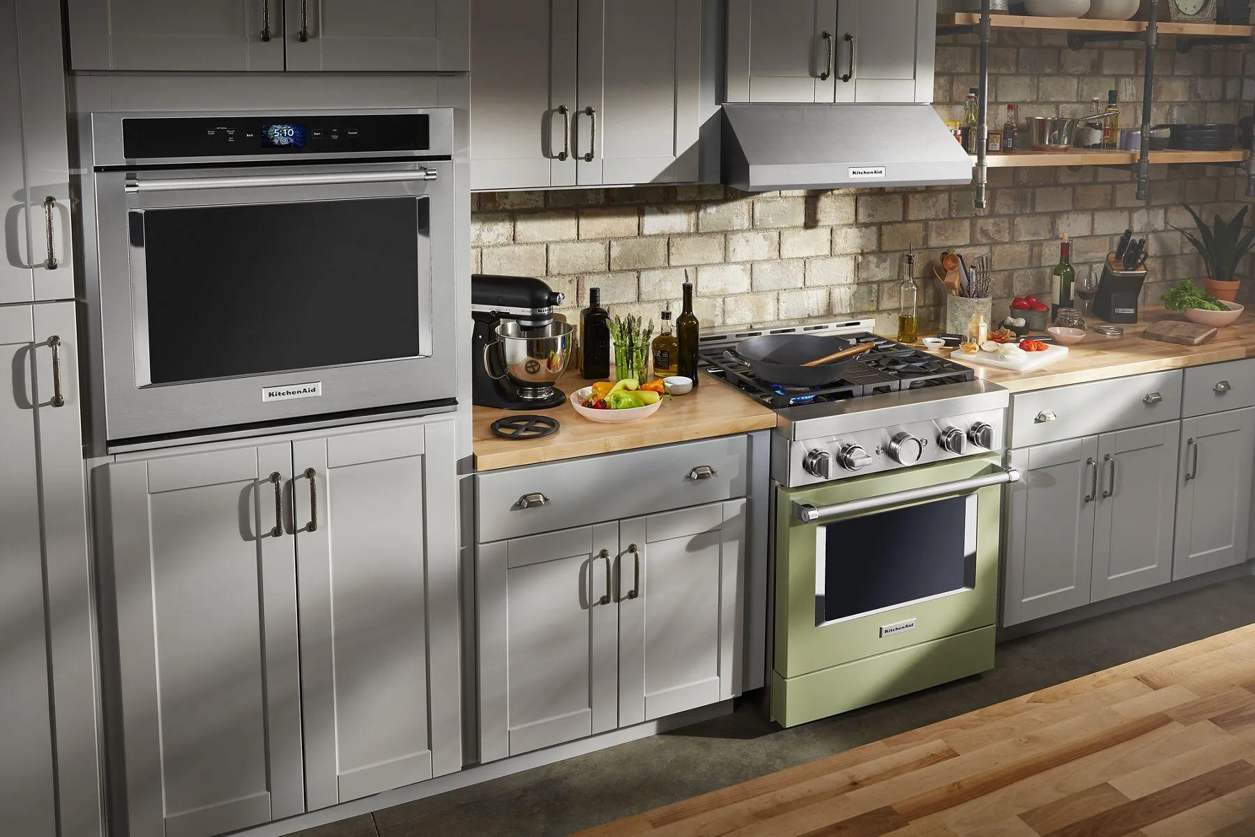 Kitchenaid KFGC500JAV Kitchenaid 30'' Smart Commercial-Style Gas Range With 4 Burners - Avocado Cream