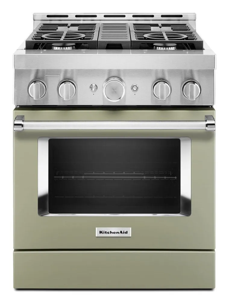 Kitchenaid KFGC500JAV Kitchenaid 30'' Smart Commercial-Style Gas Range With 4 Burners - Avocado Cream