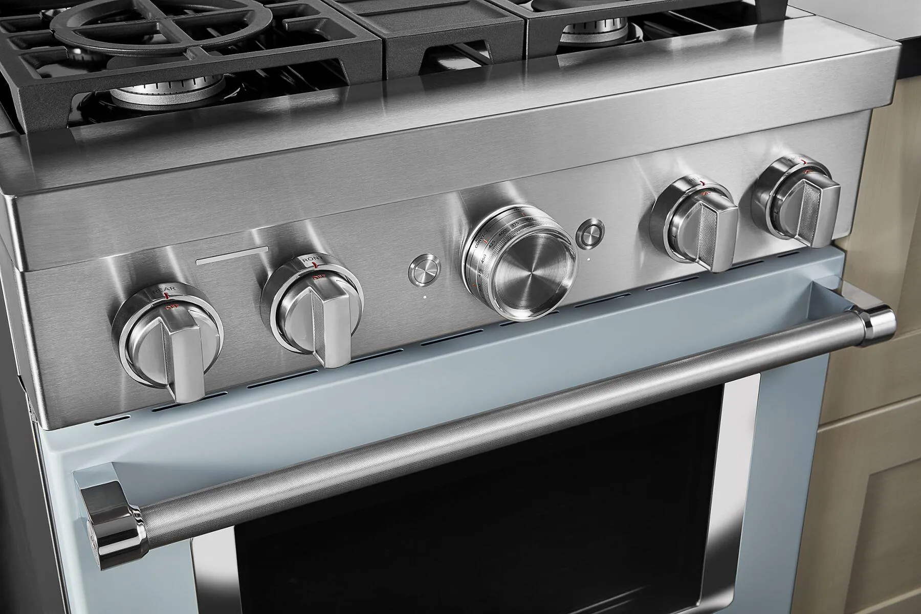 Kitchenaid KFGC500JMB Kitchenaid 30'' Smart Commercial-Style Gas Range With 4 Burners - Misty Blue
