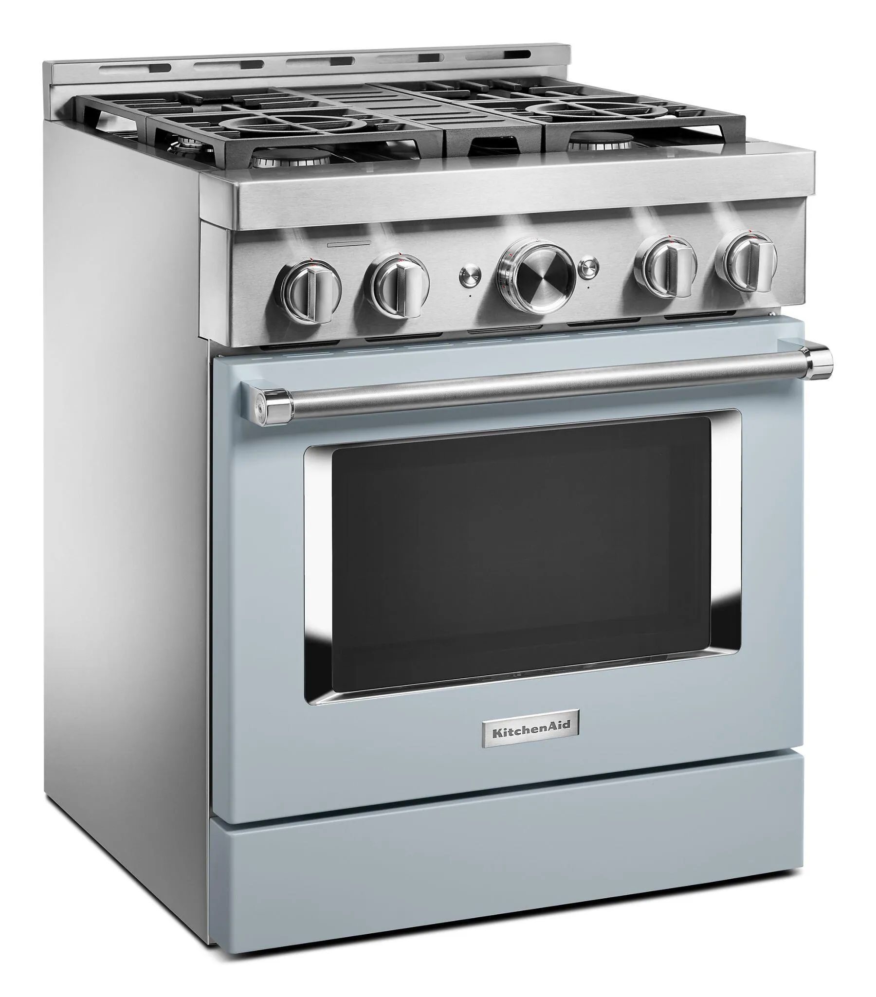 Kitchenaid KFGC500JMB Kitchenaid 30'' Smart Commercial-Style Gas Range With 4 Burners - Misty Blue