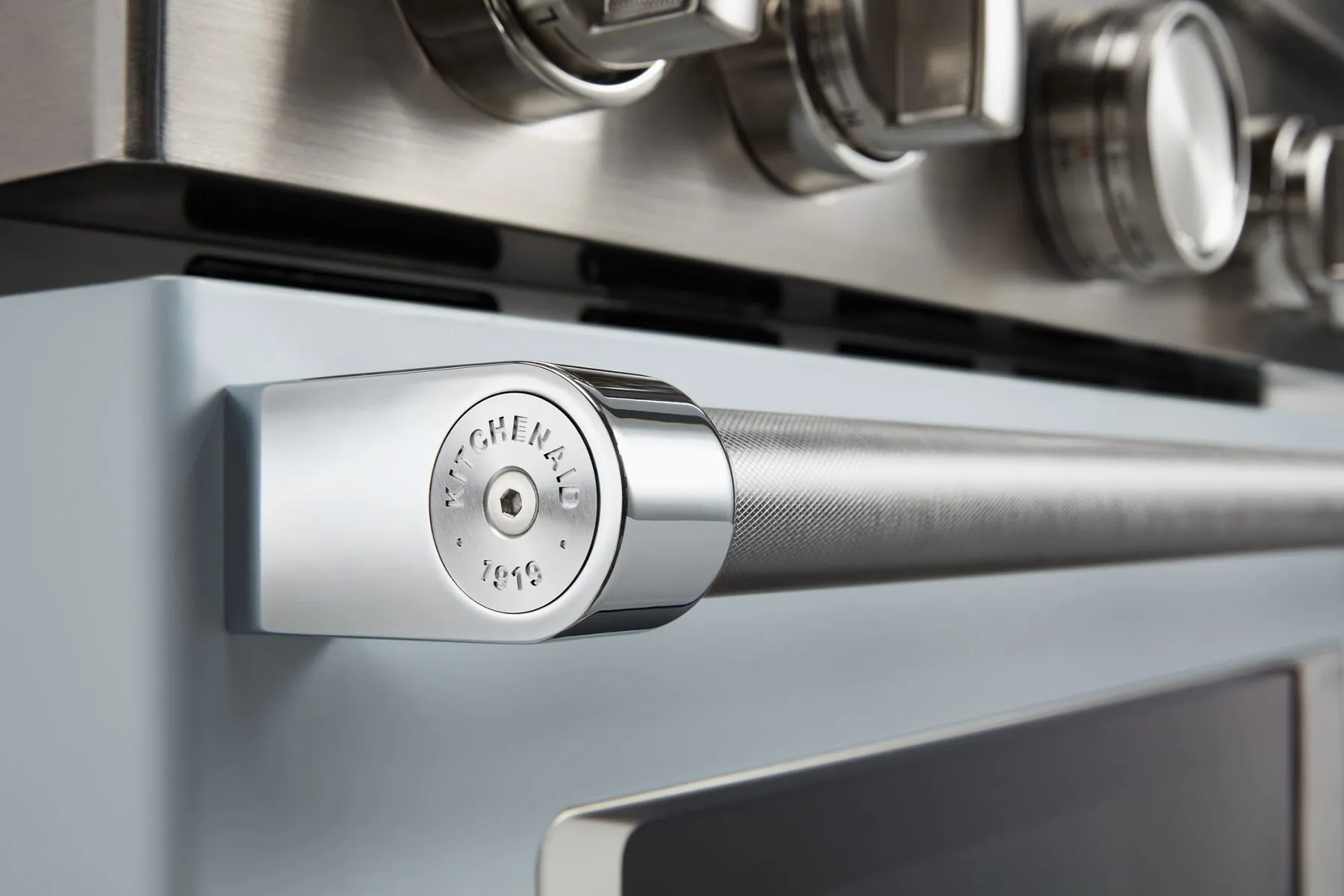 Kitchenaid KFGC500JMB Kitchenaid 30'' Smart Commercial-Style Gas Range With 4 Burners - Misty Blue