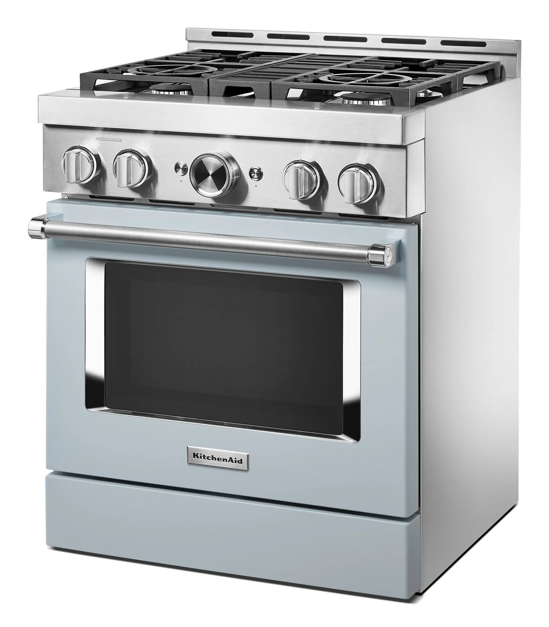 Kitchenaid KFGC500JMB Kitchenaid 30'' Smart Commercial-Style Gas Range With 4 Burners - Misty Blue