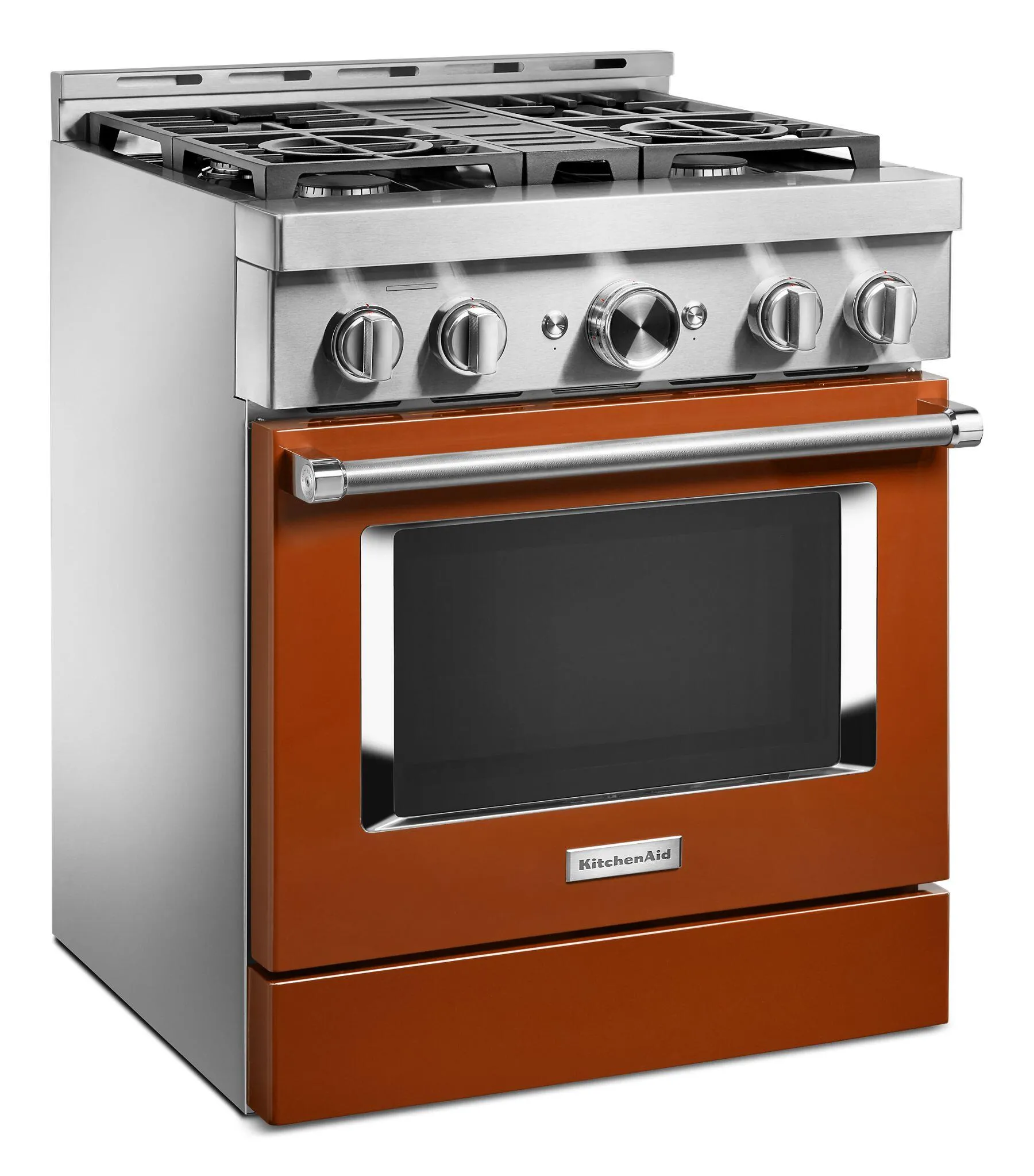 Kitchenaid KFGC500JSC Kitchenaid 30'' Smart Commercial-Style Gas Range With 4 Burners - Scorched Orange