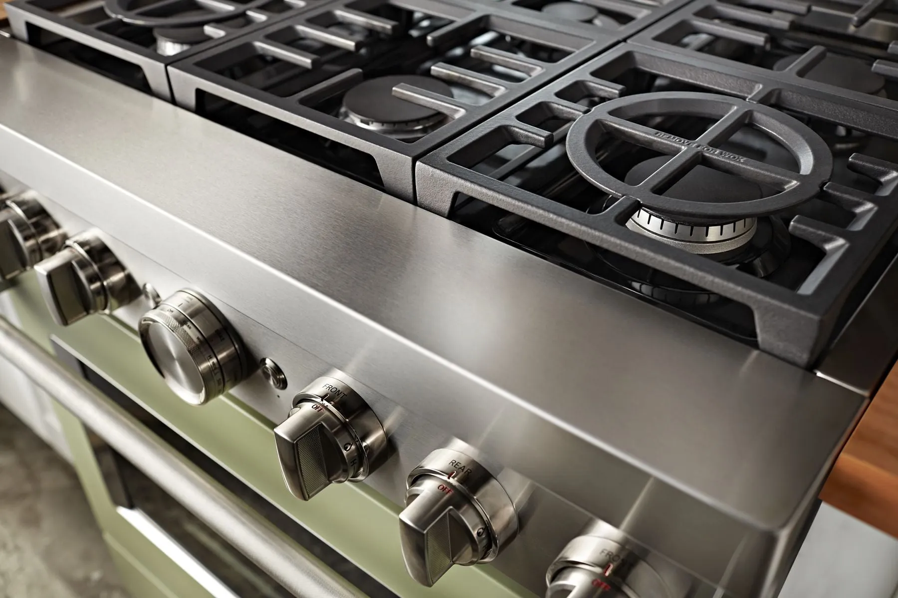 Kitchenaid KFGC506JAV Kitchenaid 36'' Smart Commercial-Style Gas Range With 6 Burners - Avocado Cream