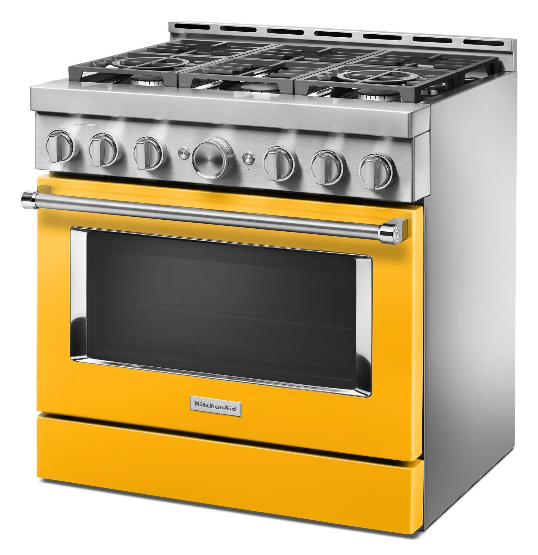 Kitchenaid KFGC506JYP Kitchenaid 36'' Smart Commercial-Style Gas Range With 6 Burners - Yellow Pepper