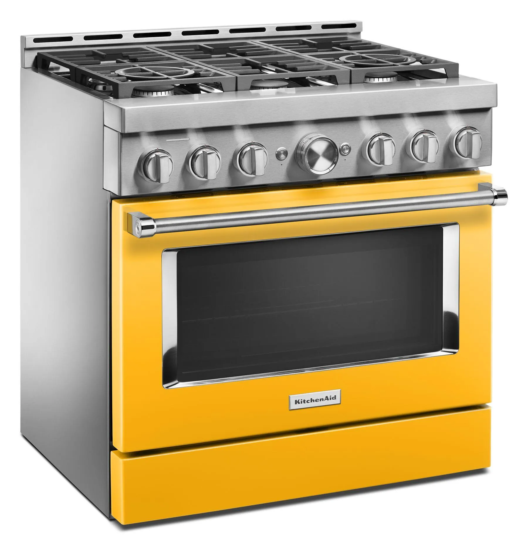 Kitchenaid KFGC506JYP Kitchenaid 36'' Smart Commercial-Style Gas Range With 6 Burners - Yellow Pepper