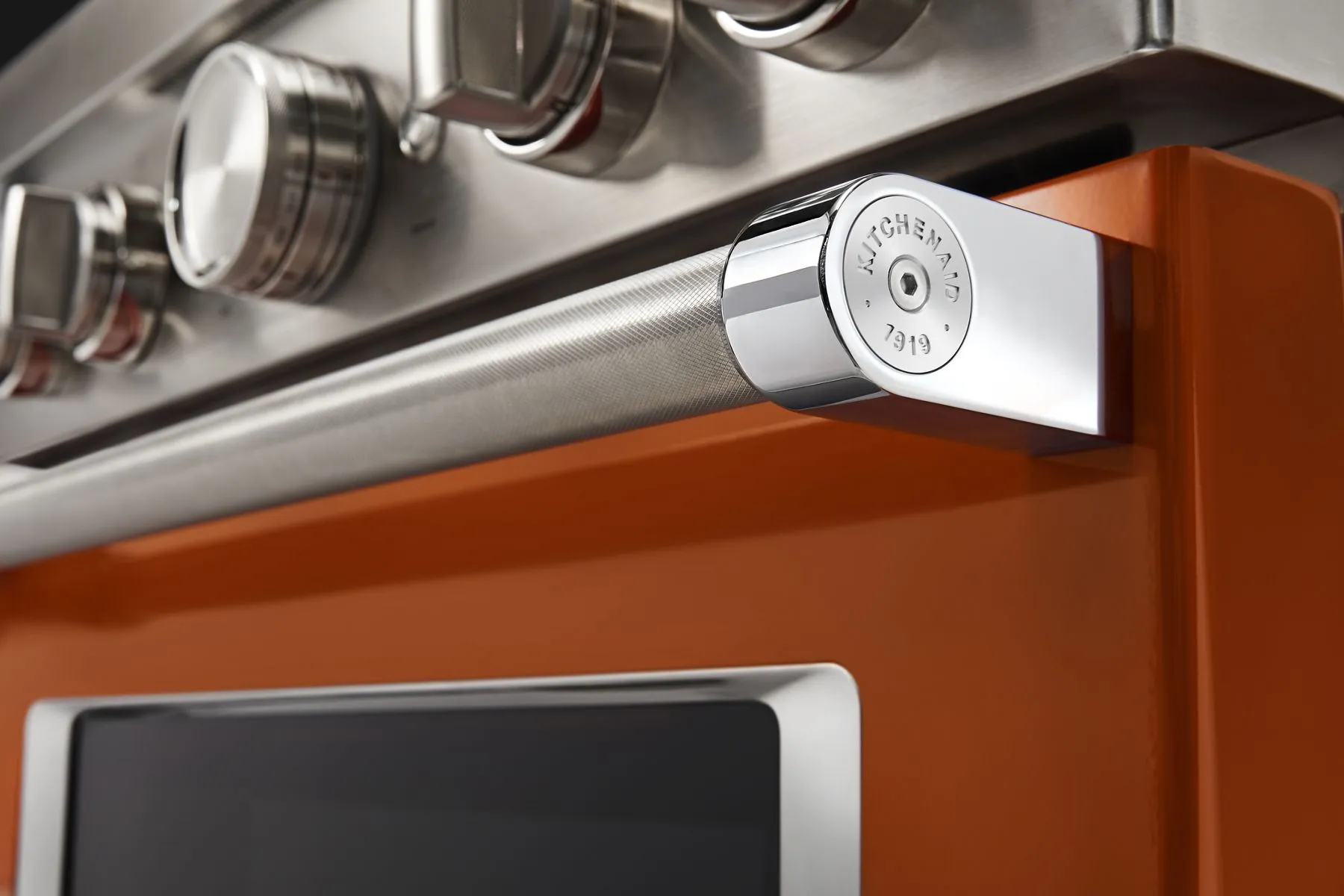 Kitchenaid KFGC558JSC Kitchenaid 48'' Smart Commercial-Style Gas Range With Griddle - Scorched Orange