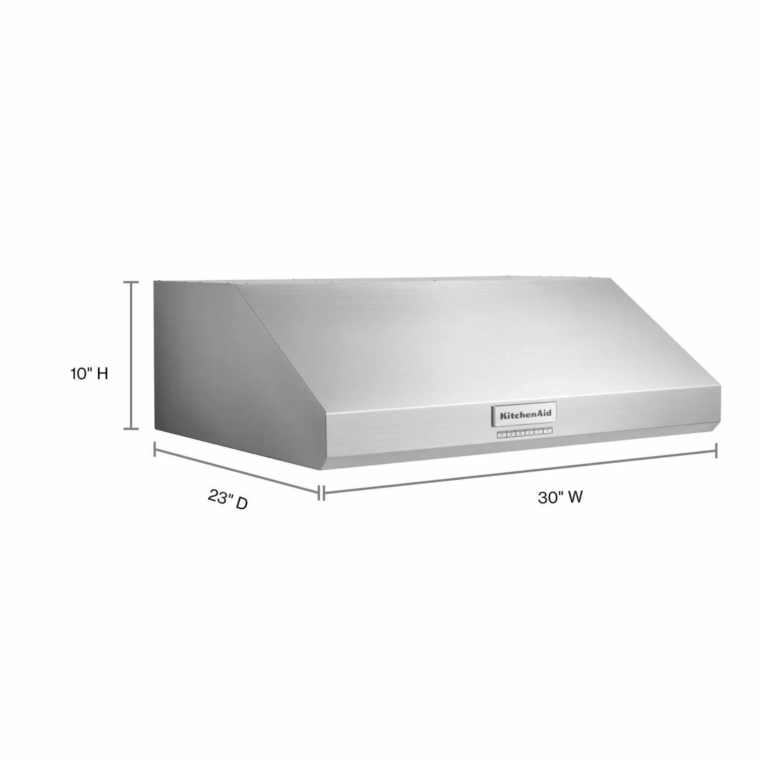 Kitchenaid KVUC600KSS 30 585 Cfm Motor Class Commercial-Style Under-Cabinet Range Hood System - Stainless Steel