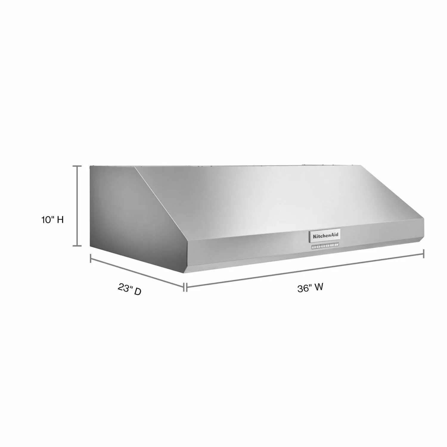Kitchenaid KVUC606KSS 36 585 Cfm Motor Class Commercial-Style Under-Cabinet Range Hood System - Stainless Steel
