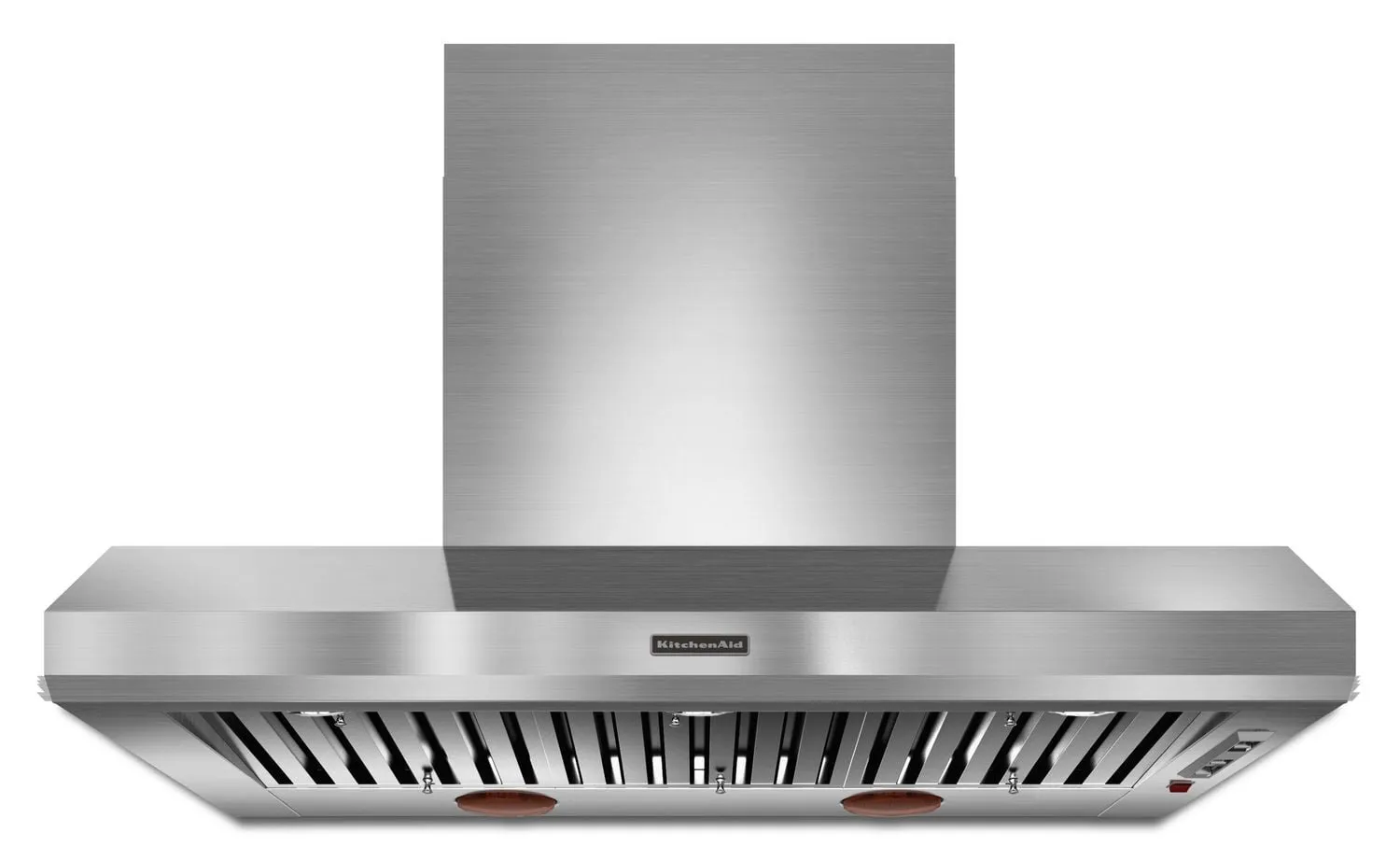 Kitchenaid KXW9748YSS 48'' Wall-Mount 600-1200 Cfm Canopy Hood. Commercial-Style Stainless Steel